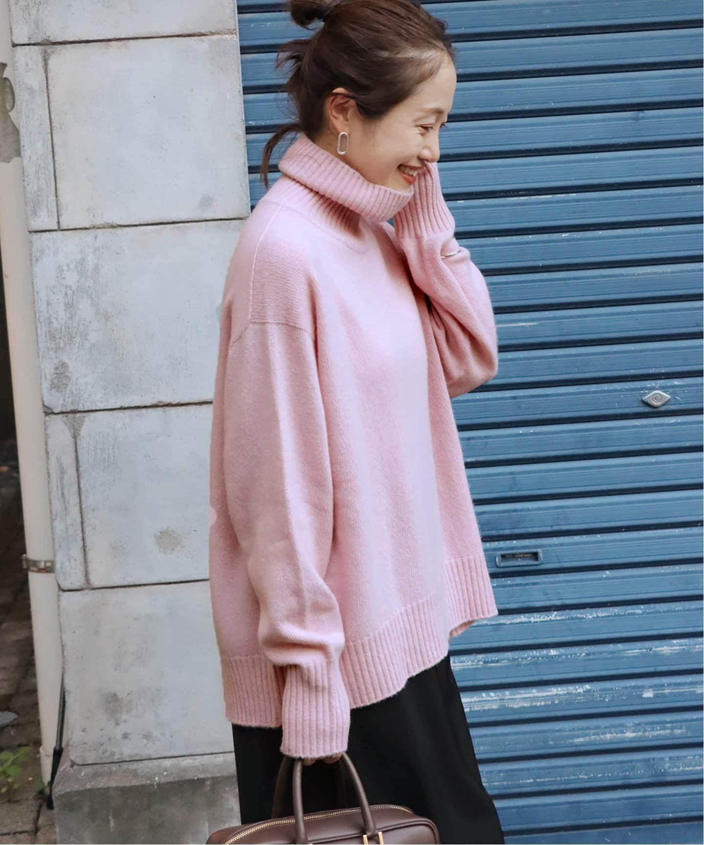 ウールベイビーミンクタートルプルオーバー（ニット／セーター