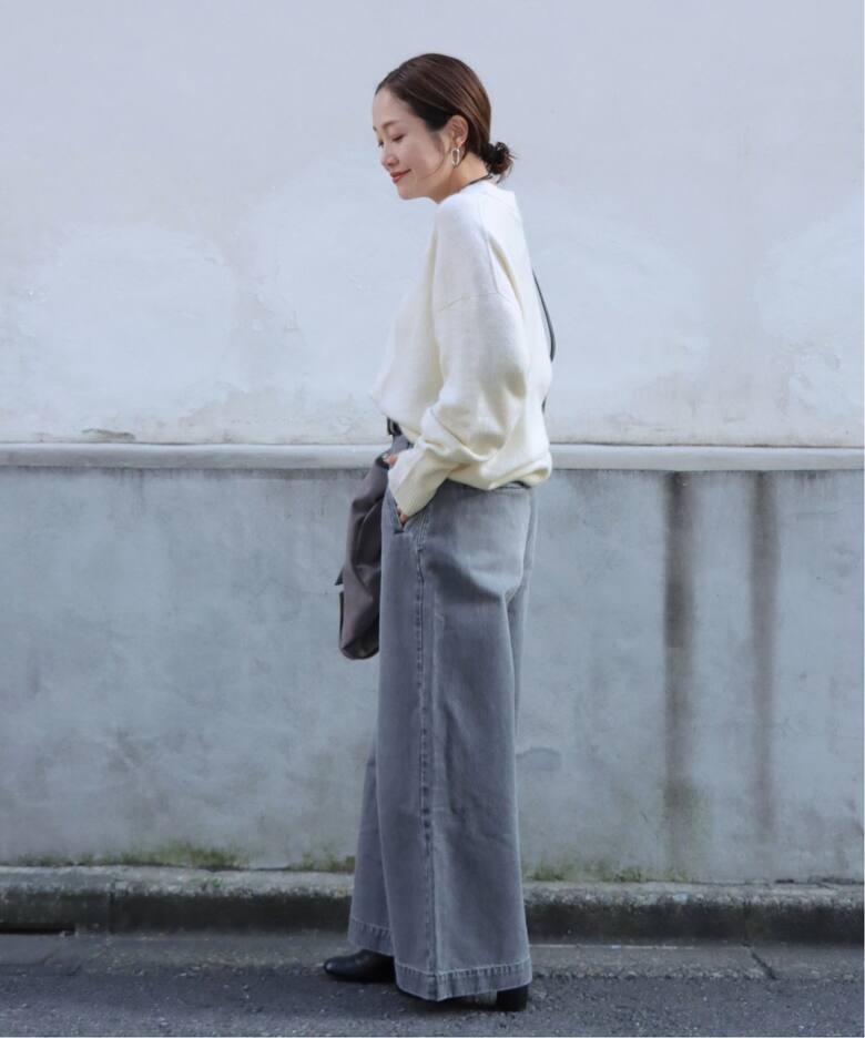 ウールベイビーミンククループルオーバー（ニット／セーター  