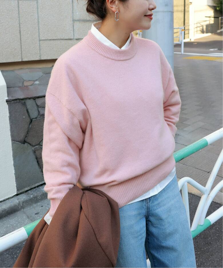 ウールベイビーミンククループルオーバー（ニット／セーター  