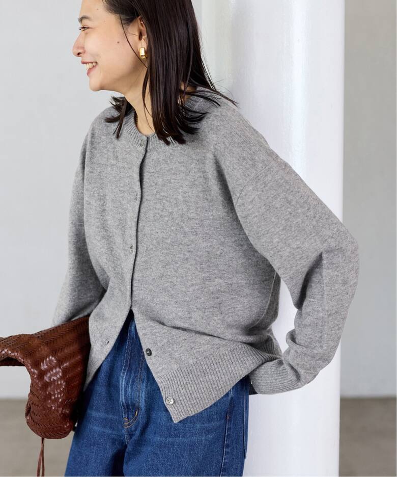 カシミヤ クルーネックカーディガン（カーディガン）｜JOURNAL  