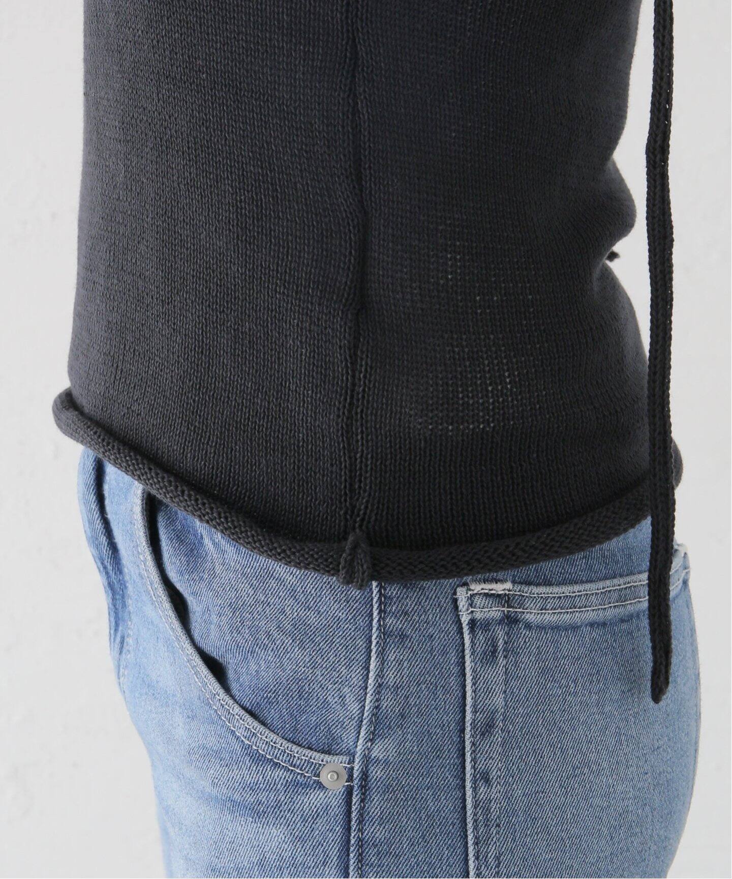 SEEALL/シーオール】 STRING TOP:ニットキャミソール（ニット 