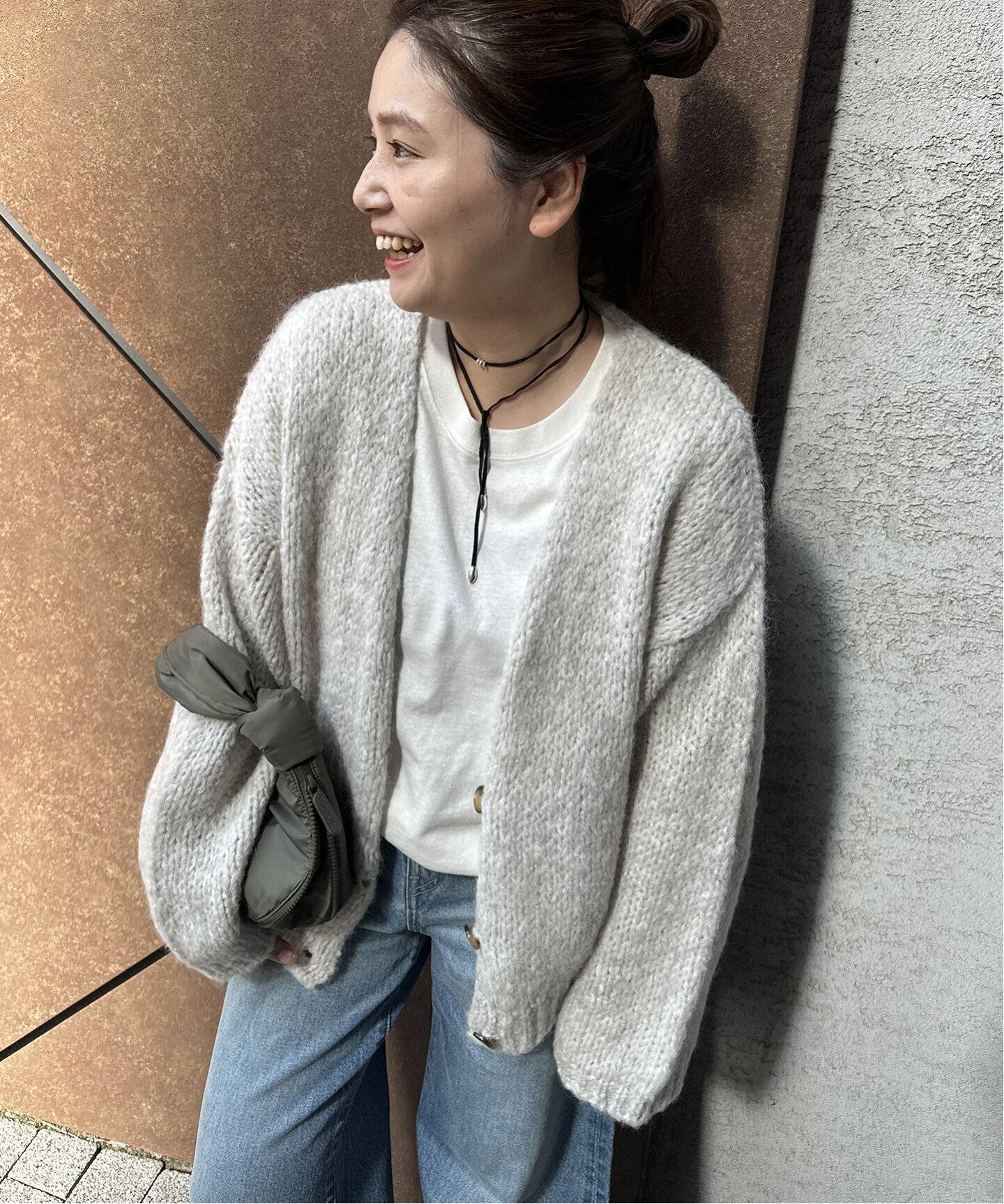 TRICOTS JEAN MARC/トリコット ジーン マルク】前開きカーディガン  