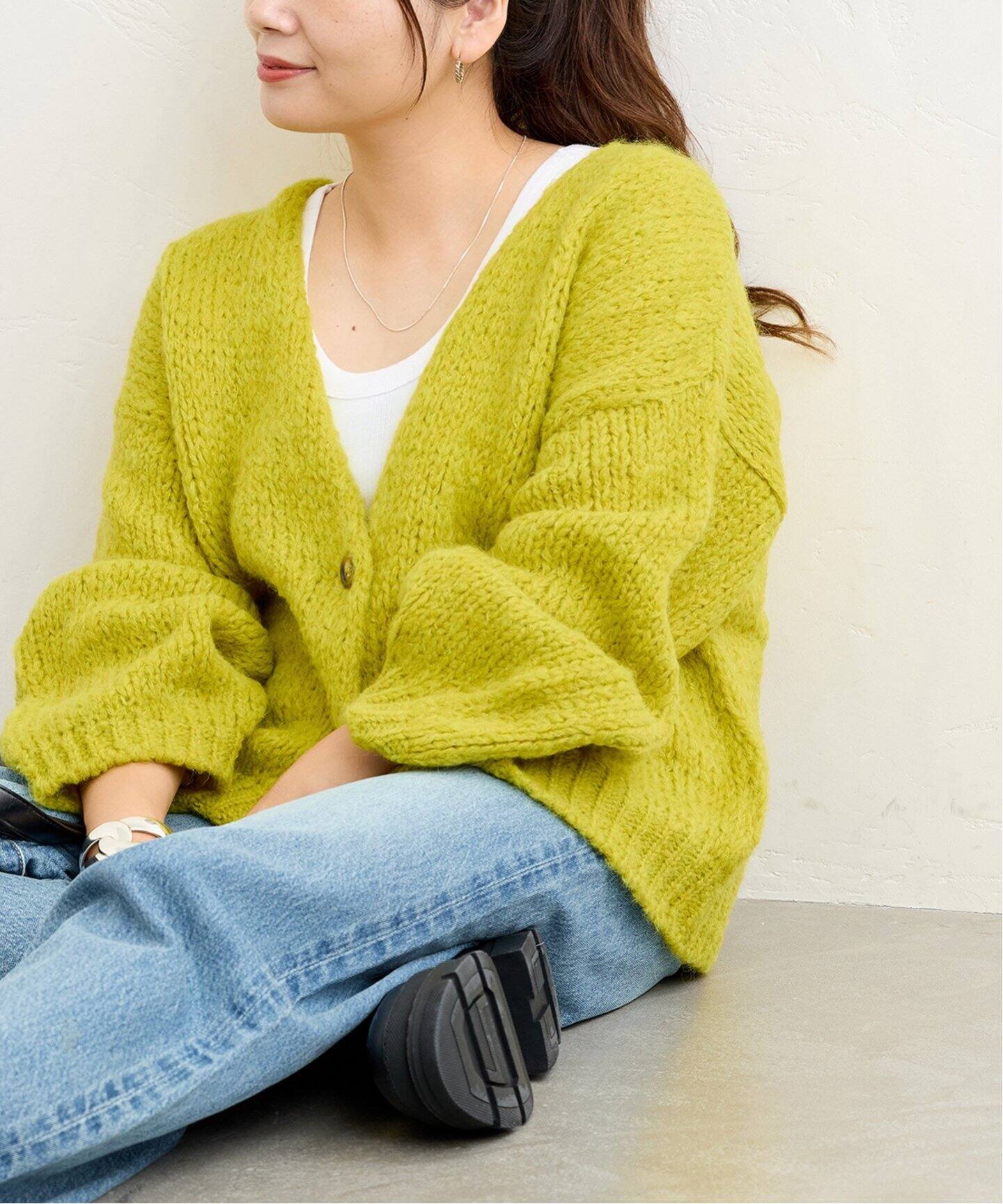 TRICOTS JEAN MARC/トリコット ジーン マルク】前開きカーディガン  