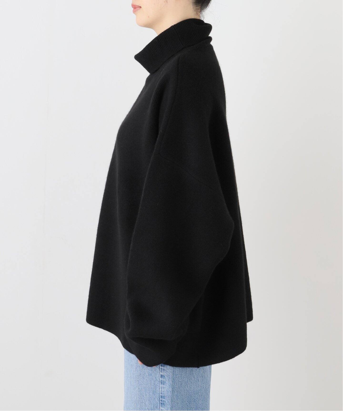 SEEALL/シーオール】EXTRA OVER HIGH-NECK SWEATER（ニット／セーター 