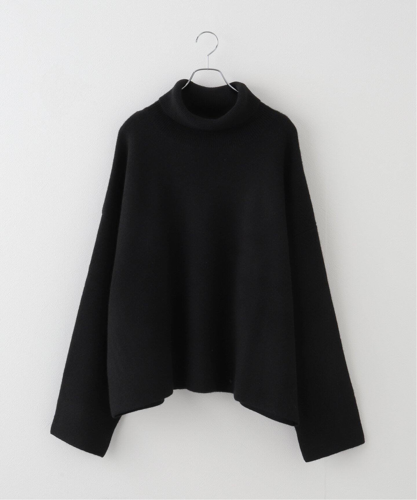 SEEALL/シーオール】EXTRA OVER HIGH-NECK SWEATER（ニット／セーター 