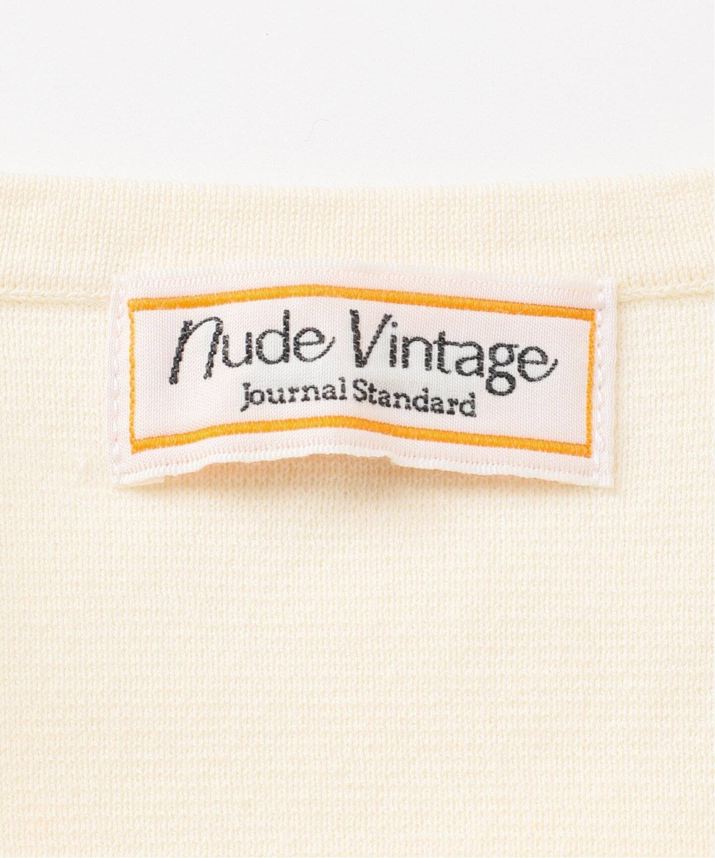 nude vintage×JOURNAL STANDARD】ジャカードスリーブカーディガン 