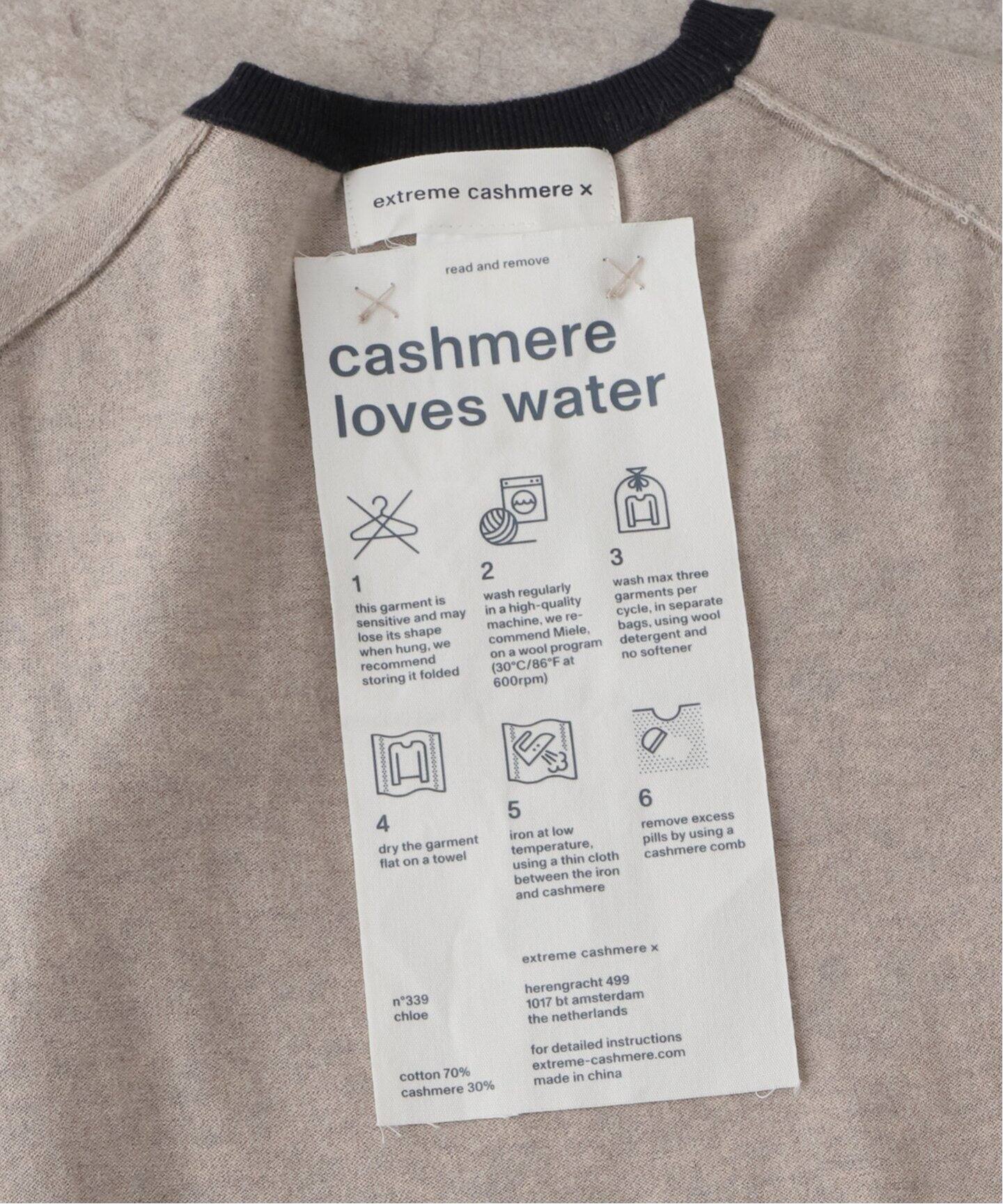 Extreme Cashmere/エクストリーム カシミア】chloe:半袖ニット（ニット 