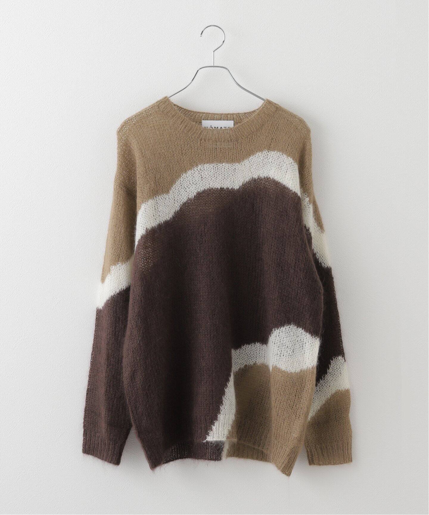 【NOMA t.d. / ノーマティーディー】 Hand Knitted Mohair mix Sweater N38-KN 02