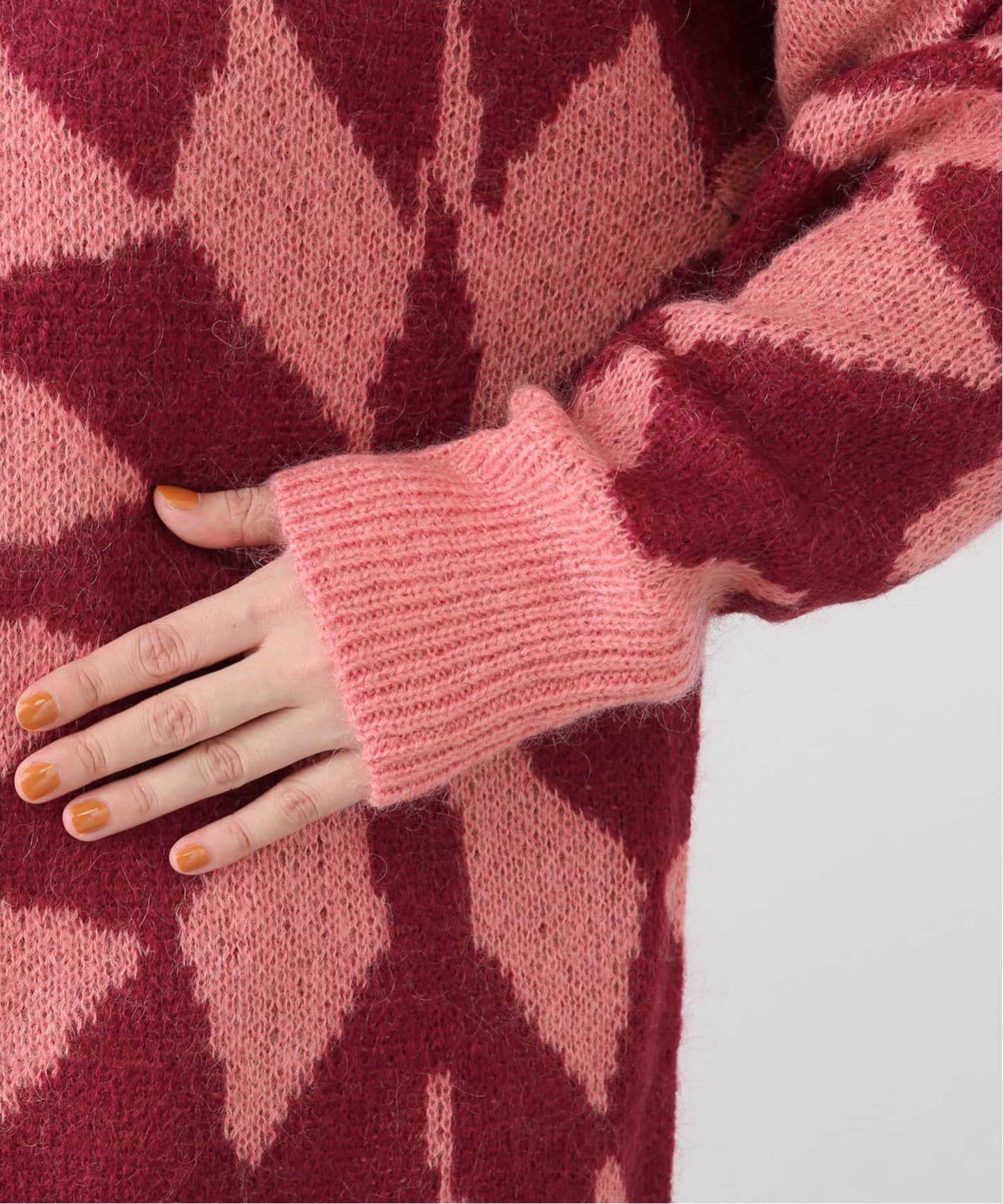 NOMA t.d. / ノーマティーディー】Jacquare Diamond Cardigan