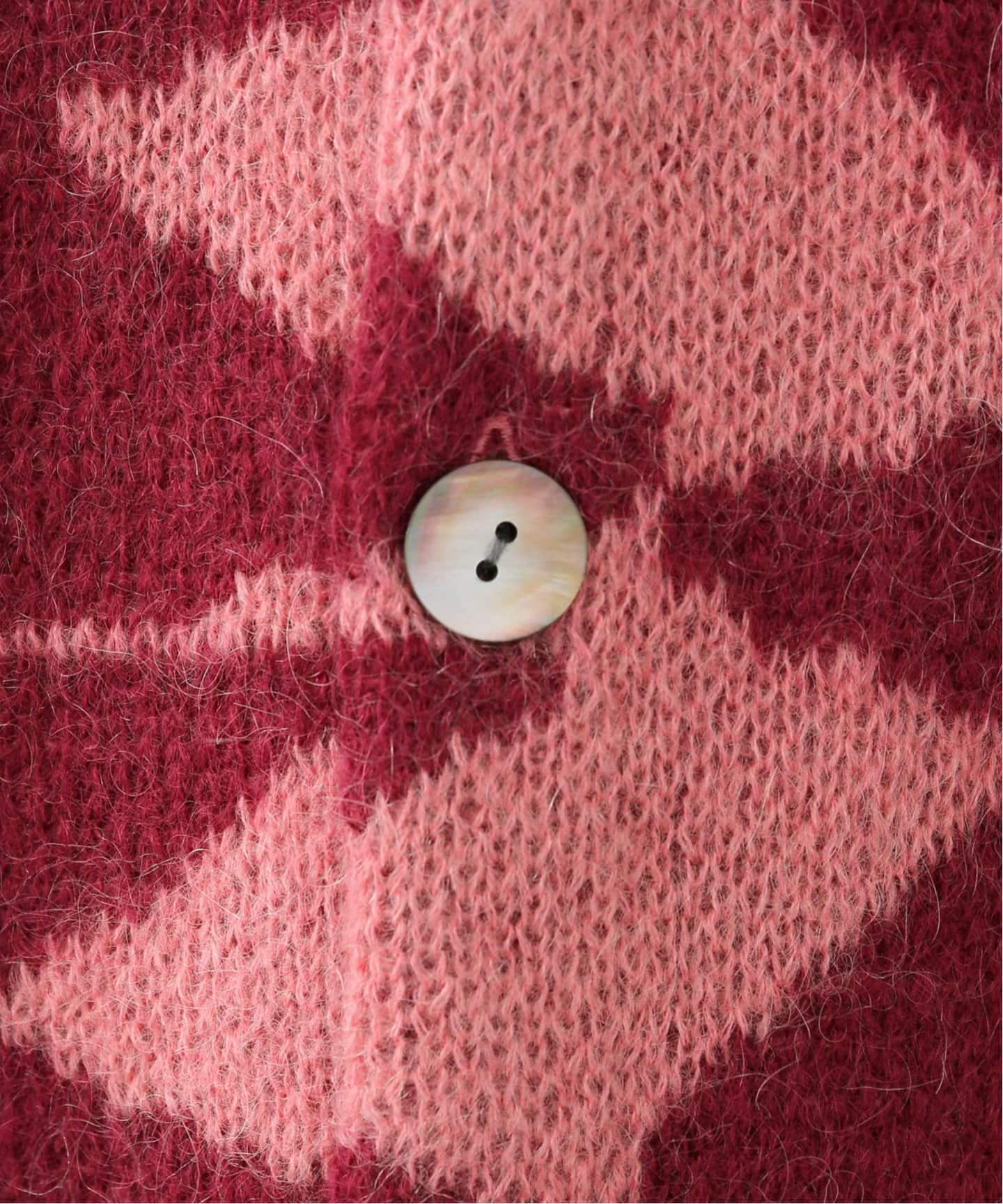 NOMA t.d. / ノーマティーディー】Jacquare Diamond Cardigan N38-KN