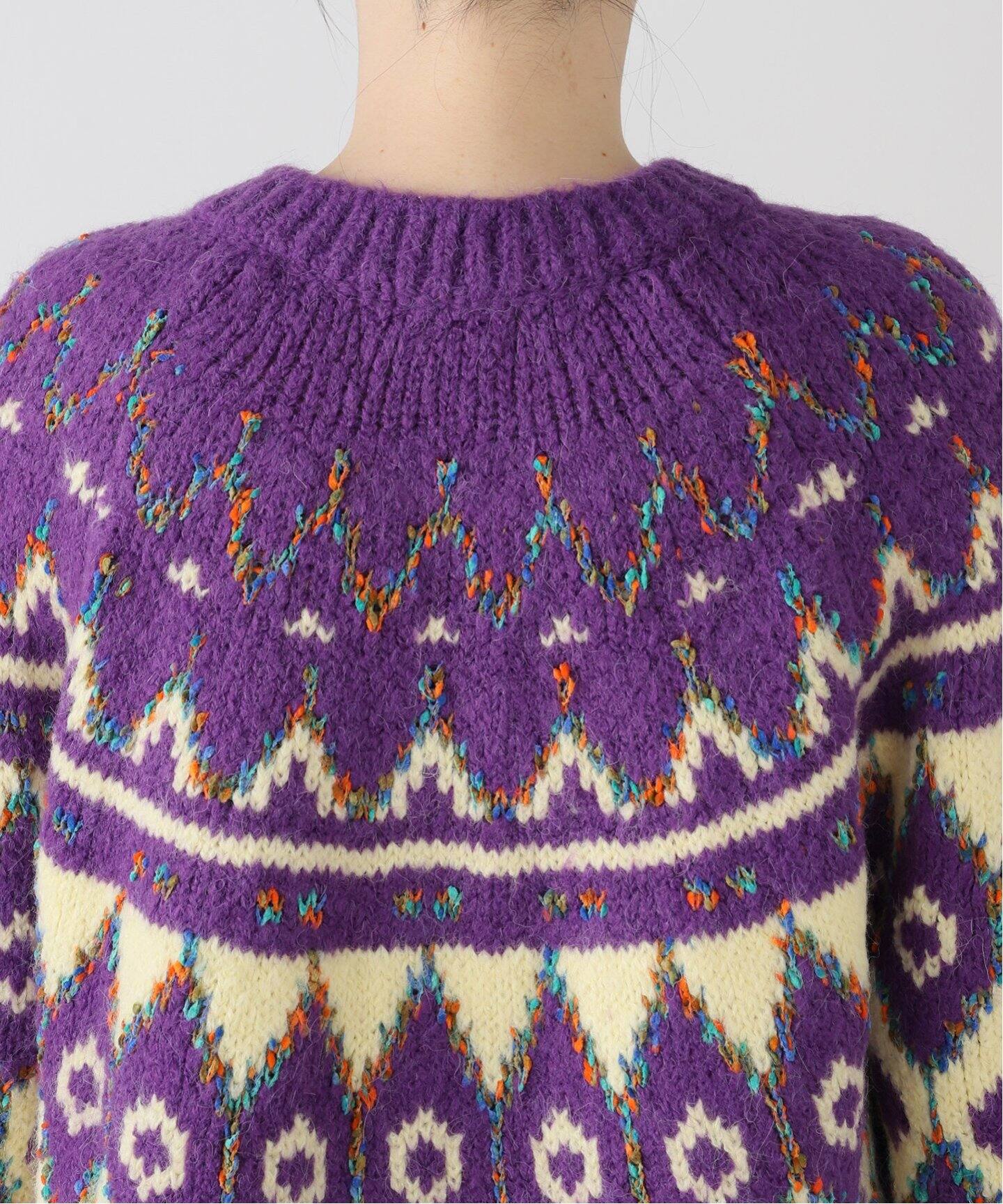 GREEN BUTTER/グリーンバター】Alpaca Nordic Cardigan（カーディガン