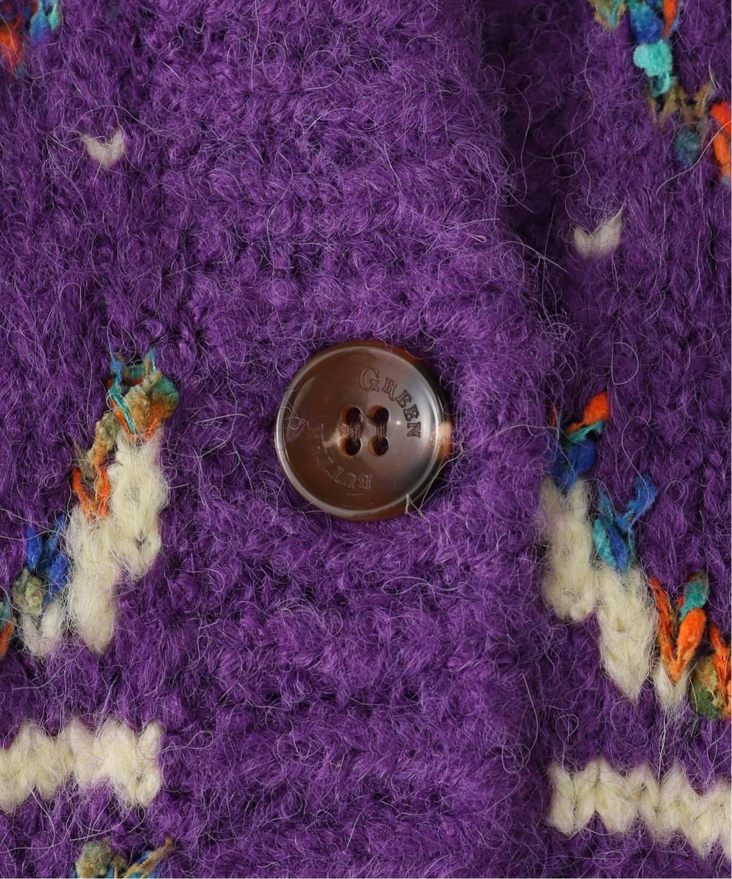 GREEN BUTTER/グリーンバター】Alpaca Nordic Cardigan（カーディガン