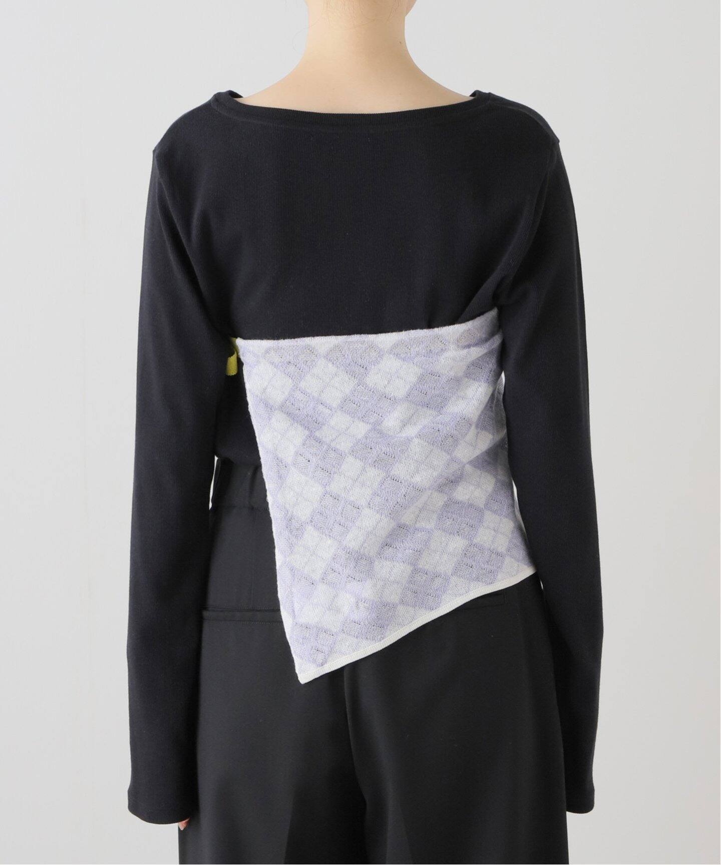 YANYAN/ヤンヤン】ARGYLE APRON TOP:ニット（ニット／セーター
