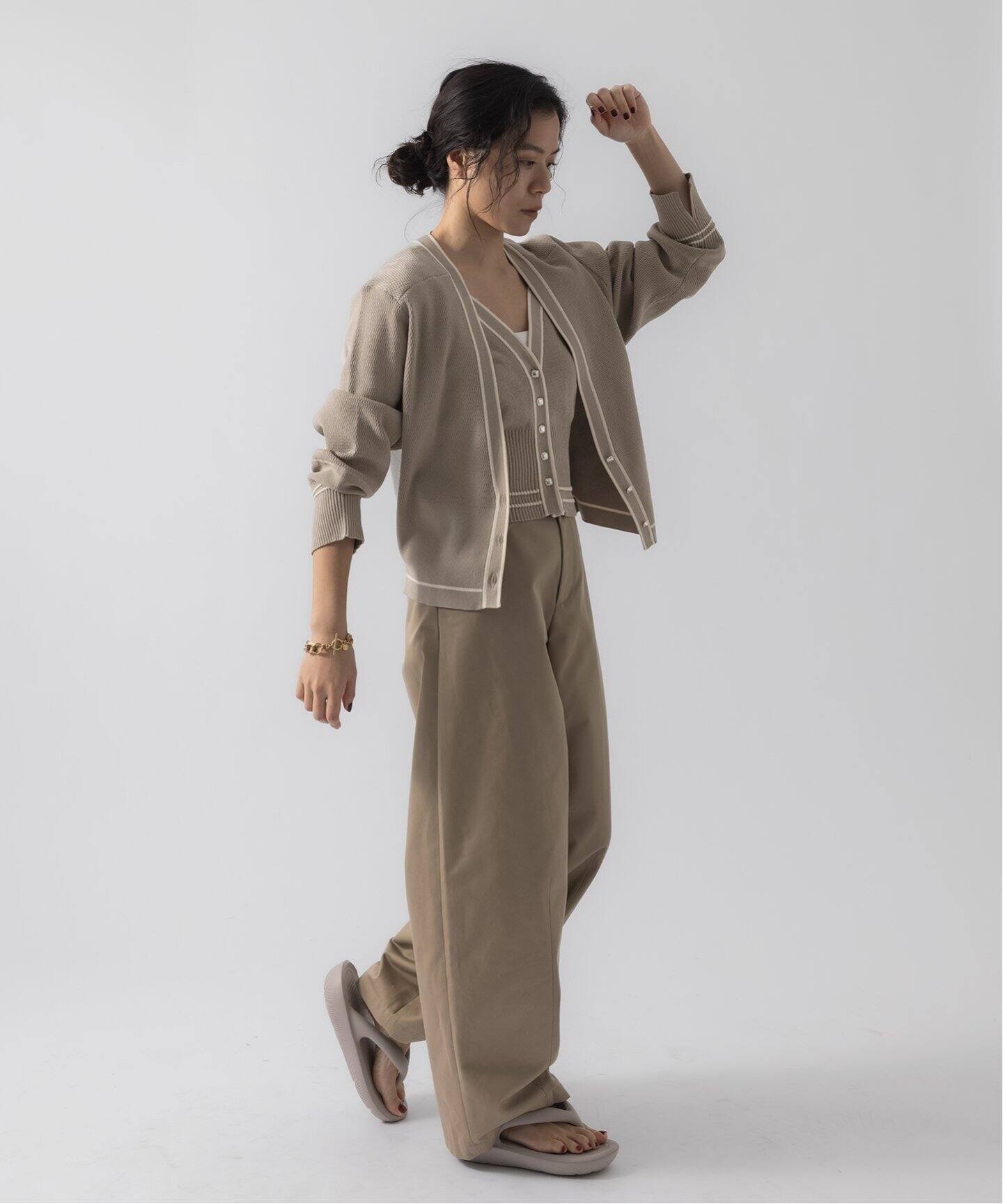 KIARIS vintage＆closet×JS】 ハニカムニットカーディガン 