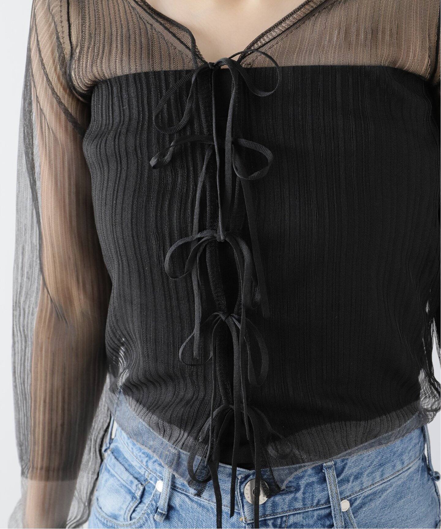 OPEN SESAME CLUB/オープン セサミ クラブ】 CLUB Haze rib cardigan 