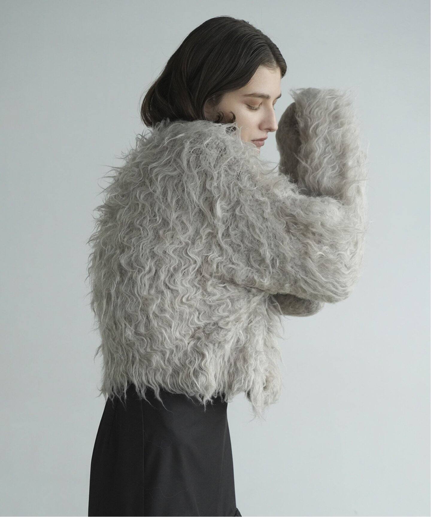 CLANE/クラネ】SHAGGY SHORT KNIT CARDIGAN 17106-2102（カーディガン 