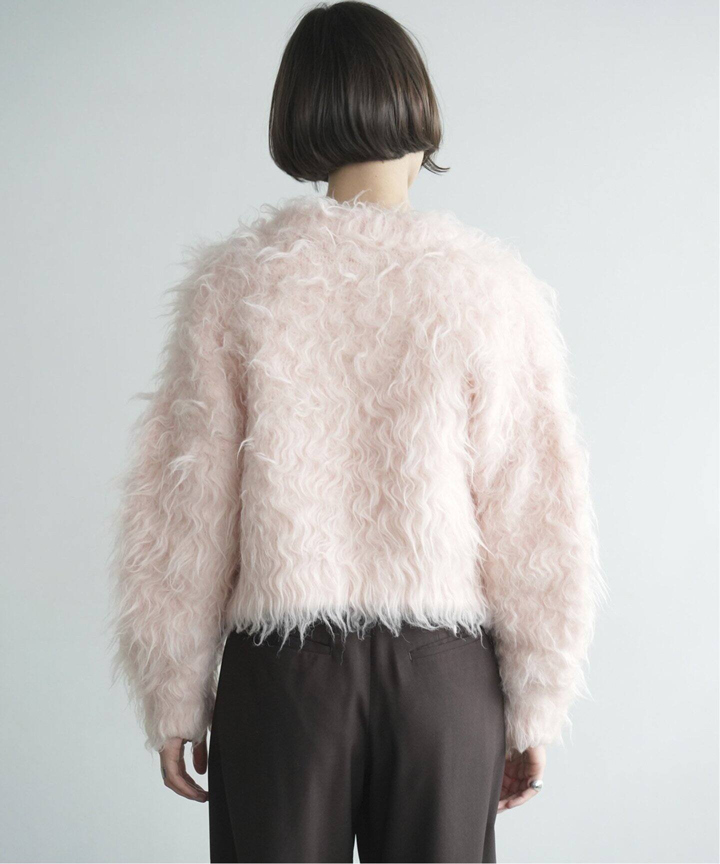 CLANE/クラネ】SHAGGY SHORT KNIT CARDIGAN 17106-2102（カーディガン  