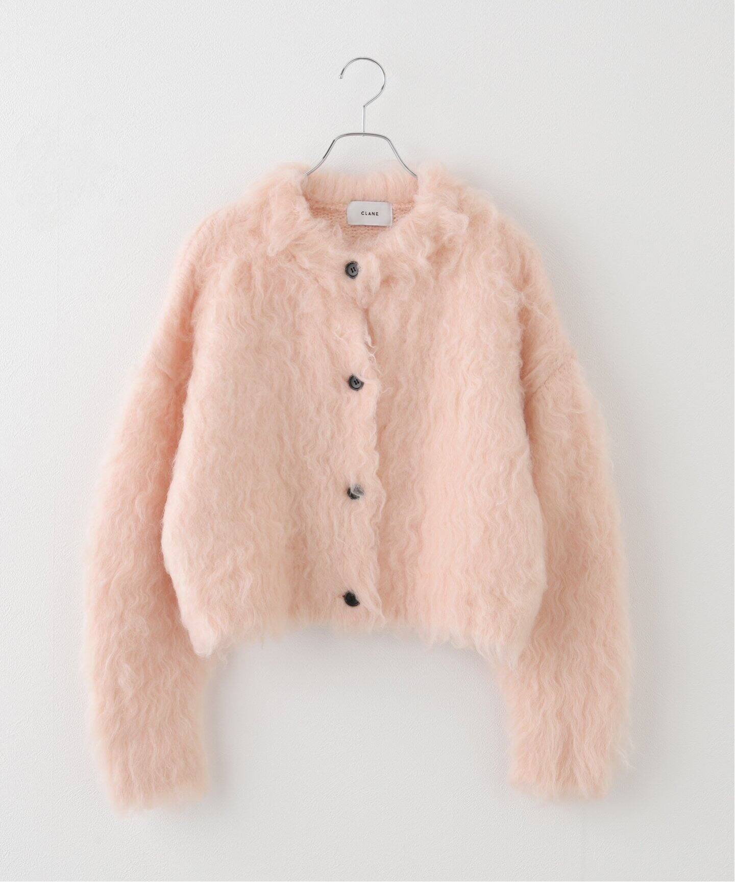 CLANE/クラネ】SHAGGY SHORT KNIT CARDIGAN 17106-2102（カーディガン  