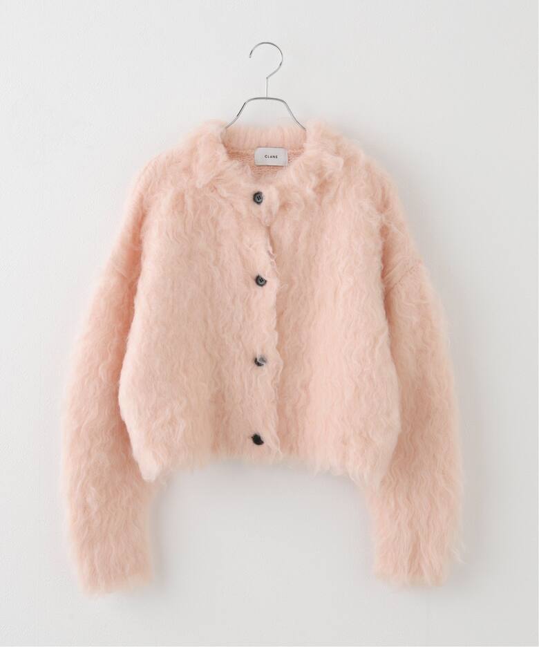 CLANE/クラネ】SHAGGY SHORT KNIT CARDIGAN 17106-2102（カーディガン  