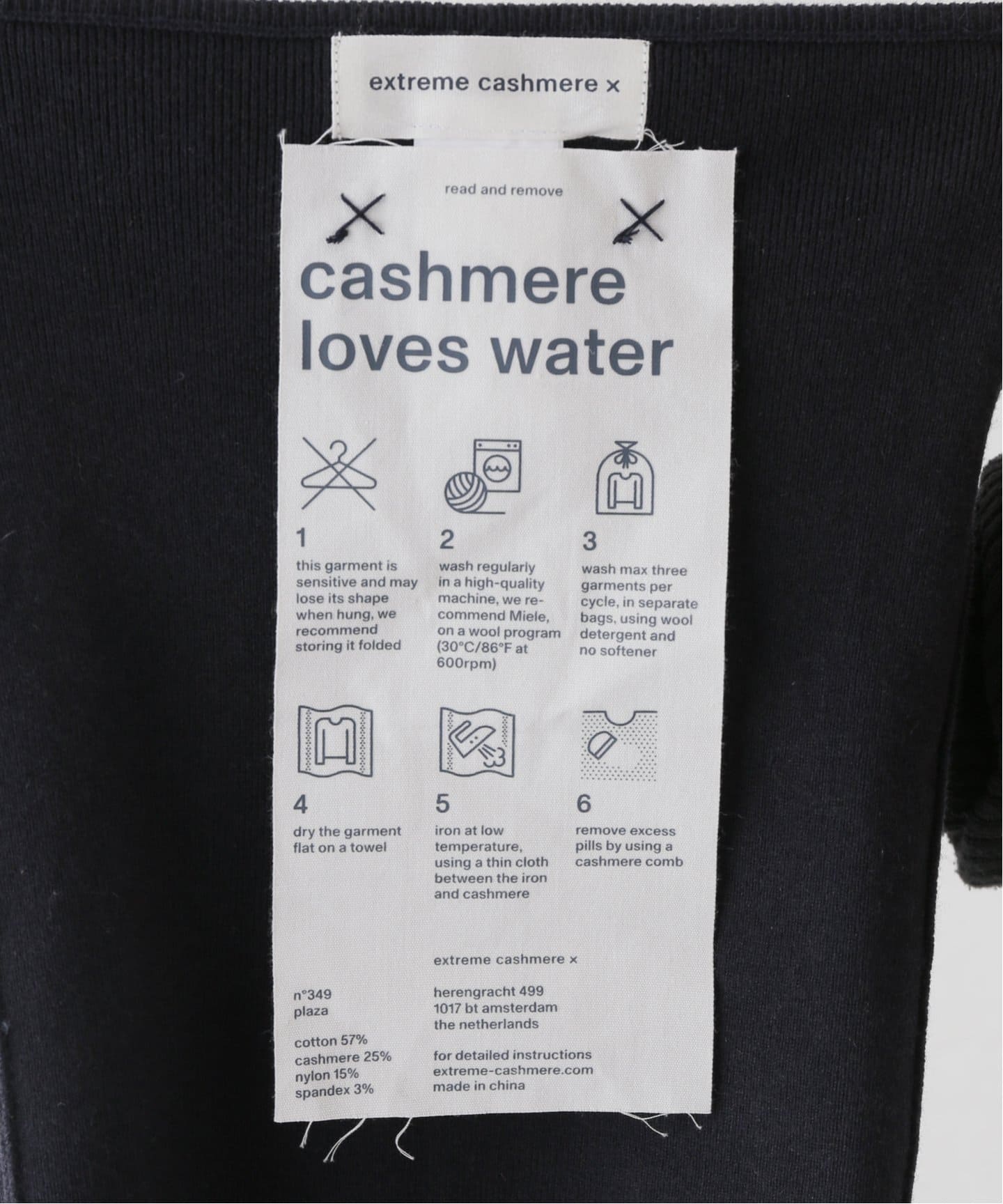 EXTREME CASHMERE/エクストリームカシミヤ】 plaza:ニットN349