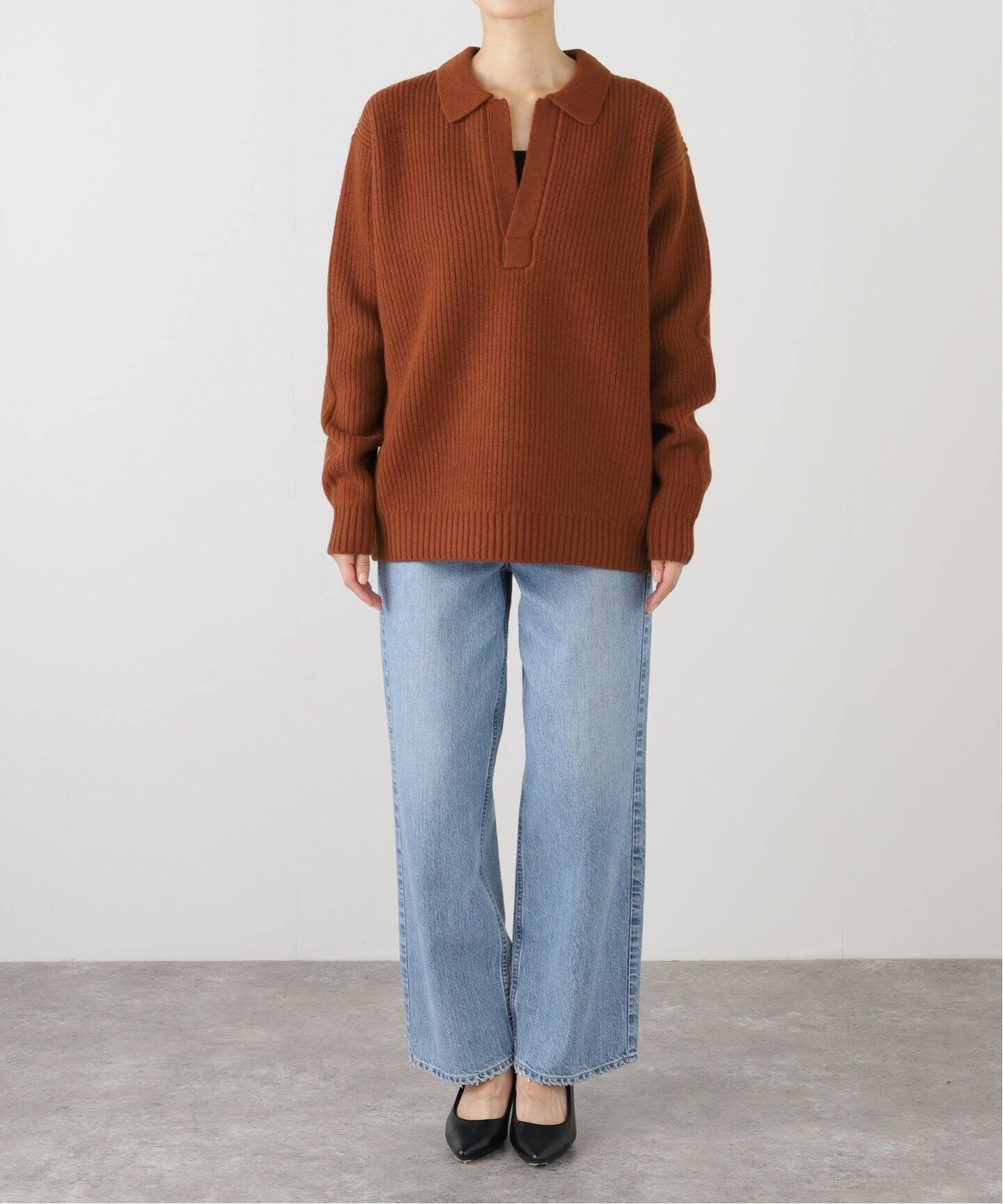 walenode / ウェルノード 】18.5MICRON WOOL SKIPPER KNIT WE（ニット 