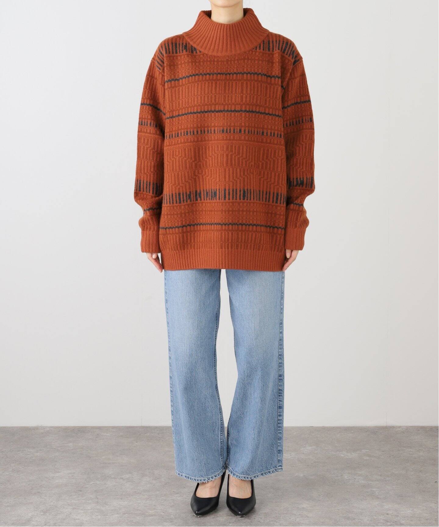 walenode / ウェルノード 】18.5MICRON WOOL TURTLENECK SWEA（ニット  