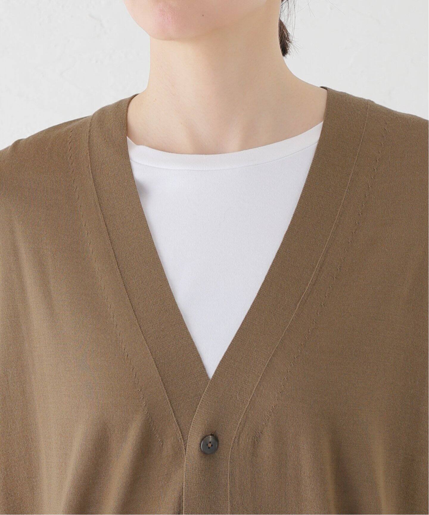 YLEVE/イレーヴ】SUPER FINE 120S BELLA YARN KN CD:カーディガン  