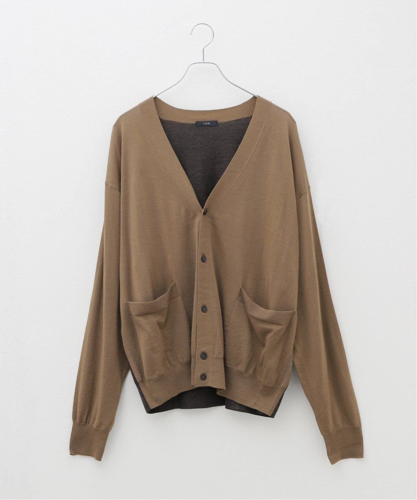 YLEVE/イレーヴ】SUPER FINE 120S BELLA YARN KN CD:カーディガン  