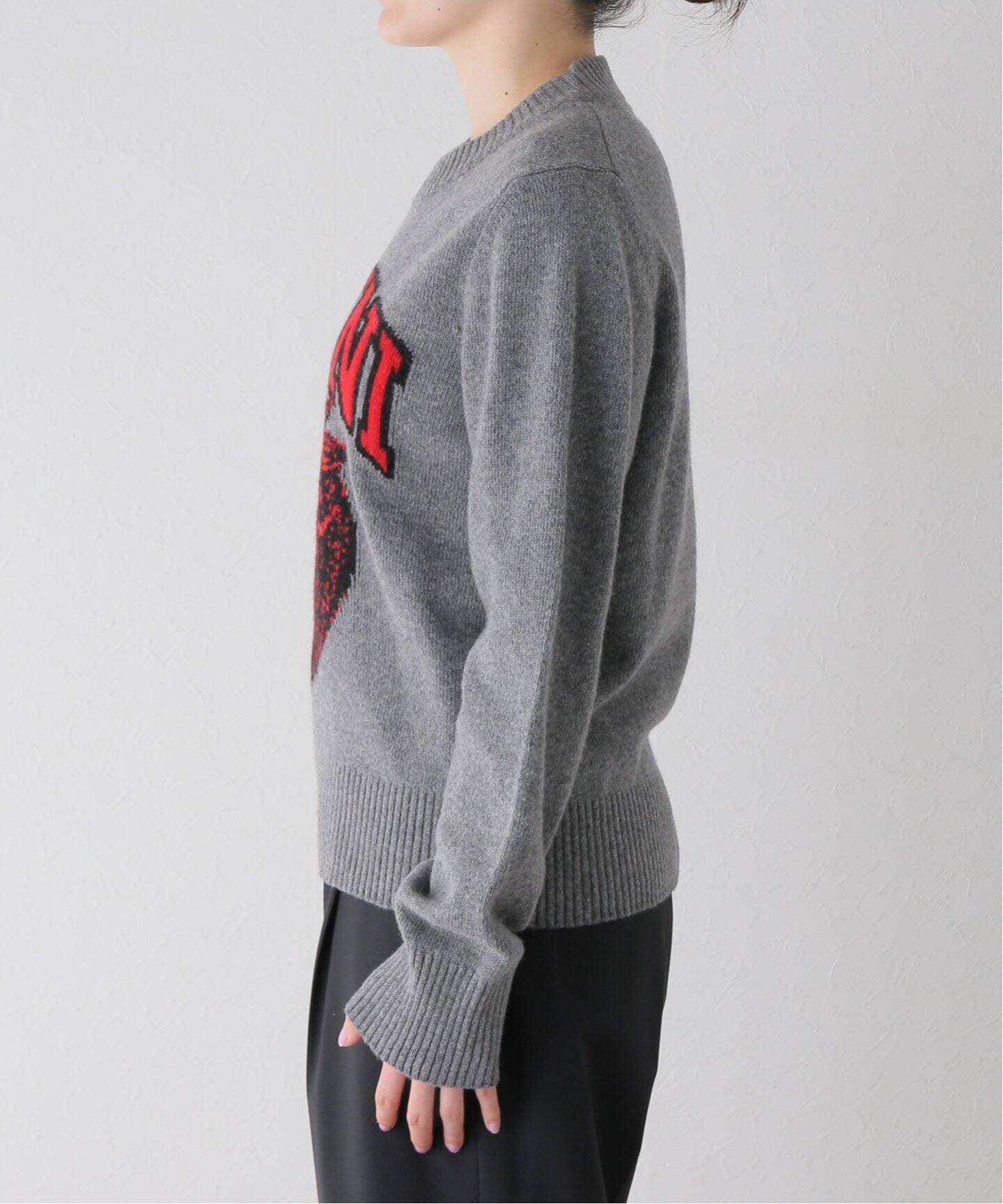 GANNI / ガニー】Graphic O-neck Pullover Strawberry：ニット（ニット  