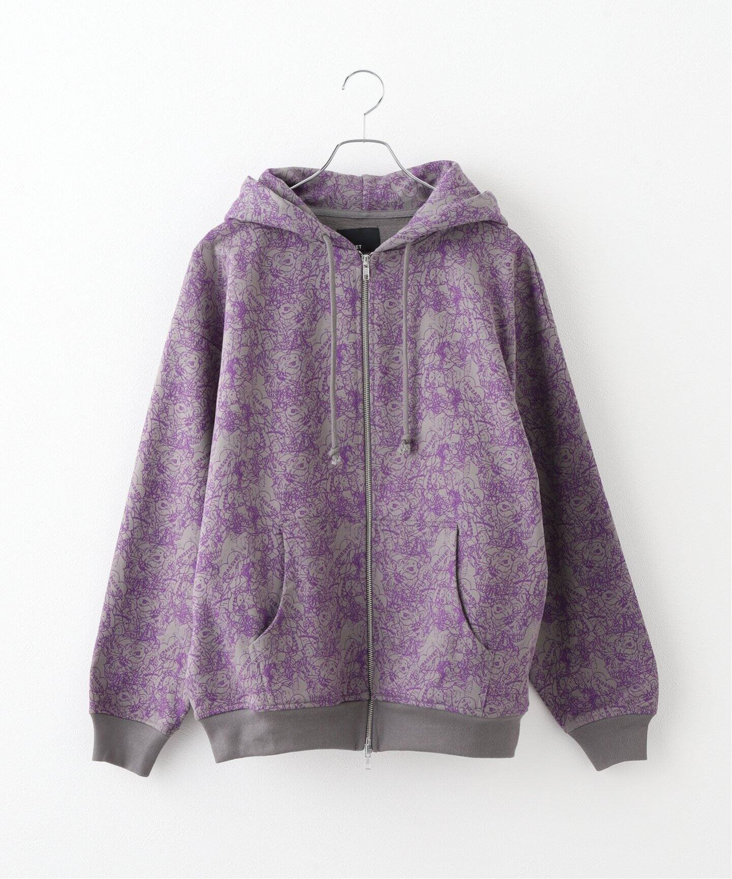 RASSVET/ラスベート】 MEN SKETCH ZIP HOODIE KNIT PACC15T028  