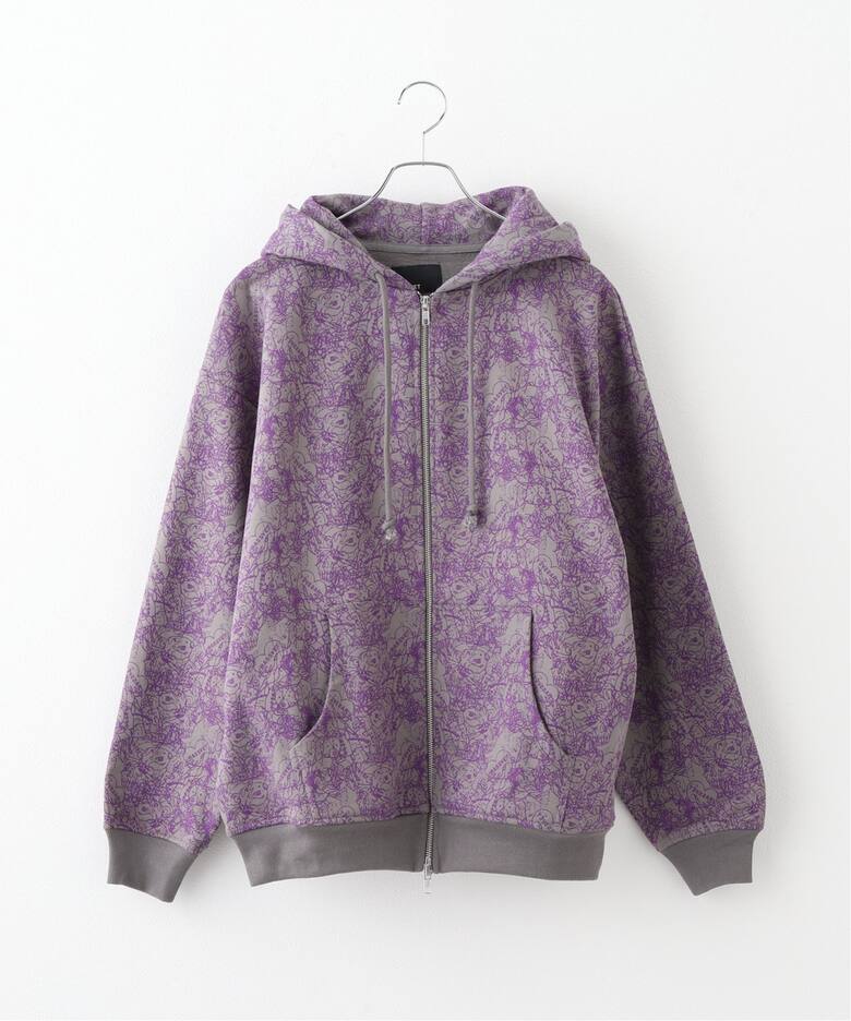 RASSVET/ラスベート】 MEN SKETCH ZIP HOODIE KNIT PACC15T028 