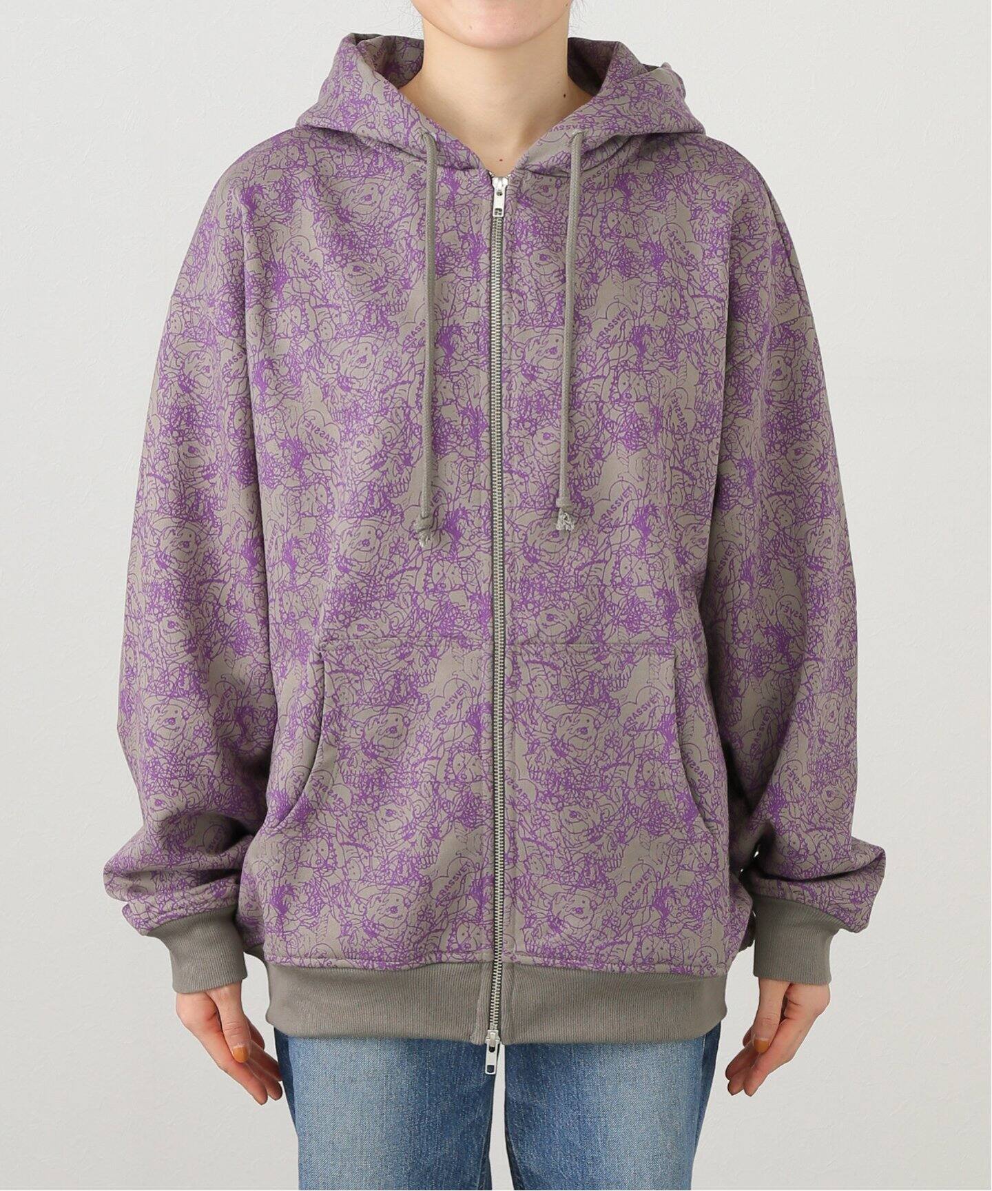 RASSVET/ラスベート】 MEN SKETCH ZIP HOODIE KNIT PACC15T028