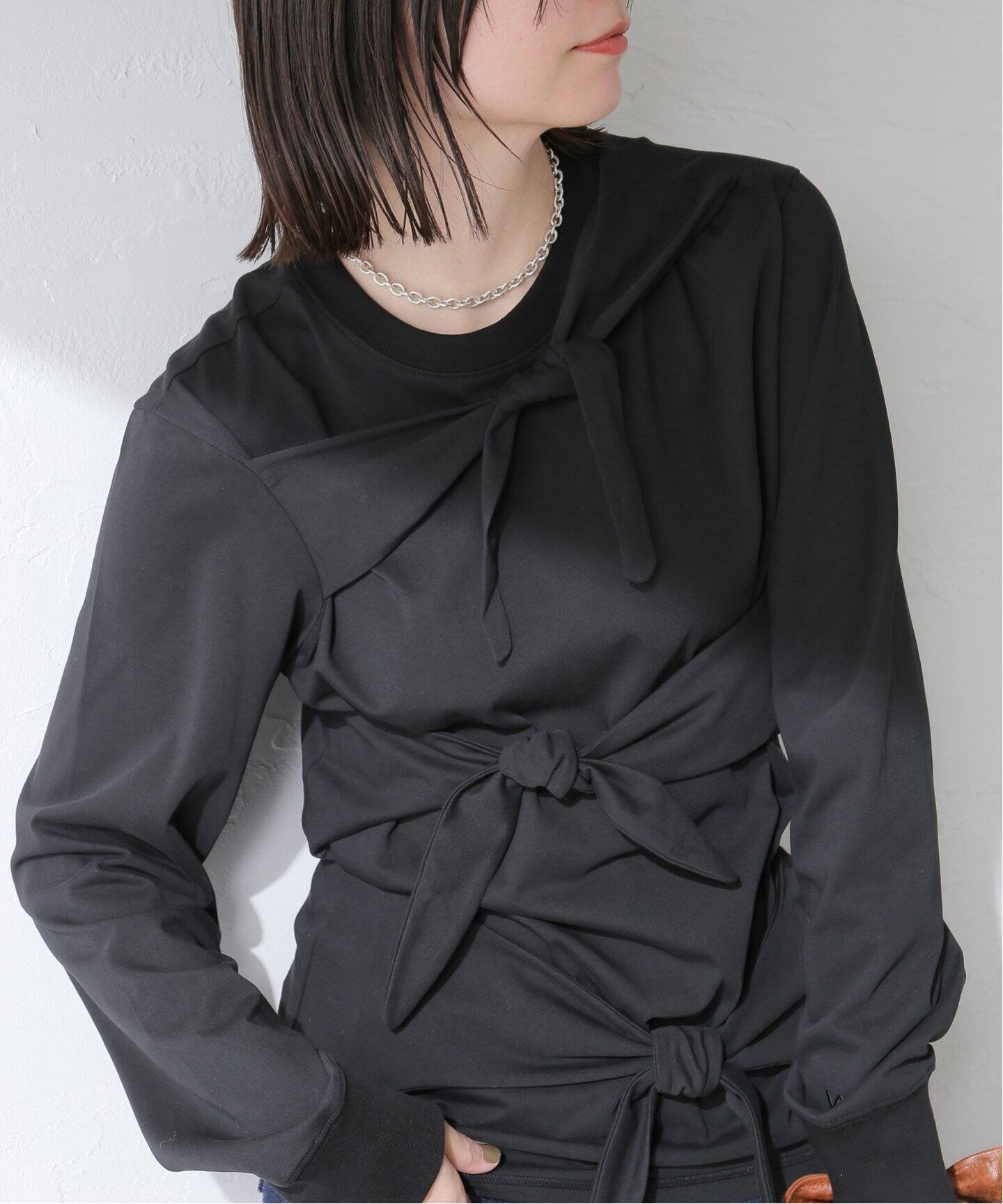 OPEN YY / オープンワイワイ】Knitted TRIPLE KNOT CREW NECK TO 
