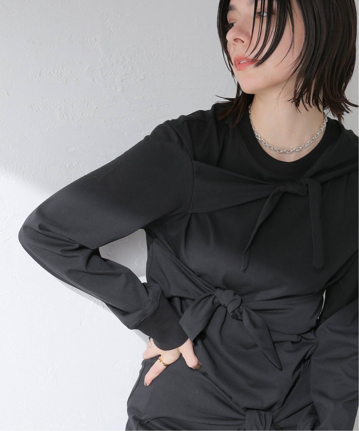 OPEN YY / オープンワイワイ】Knitted TRIPLE KNOT CREW NECK TO