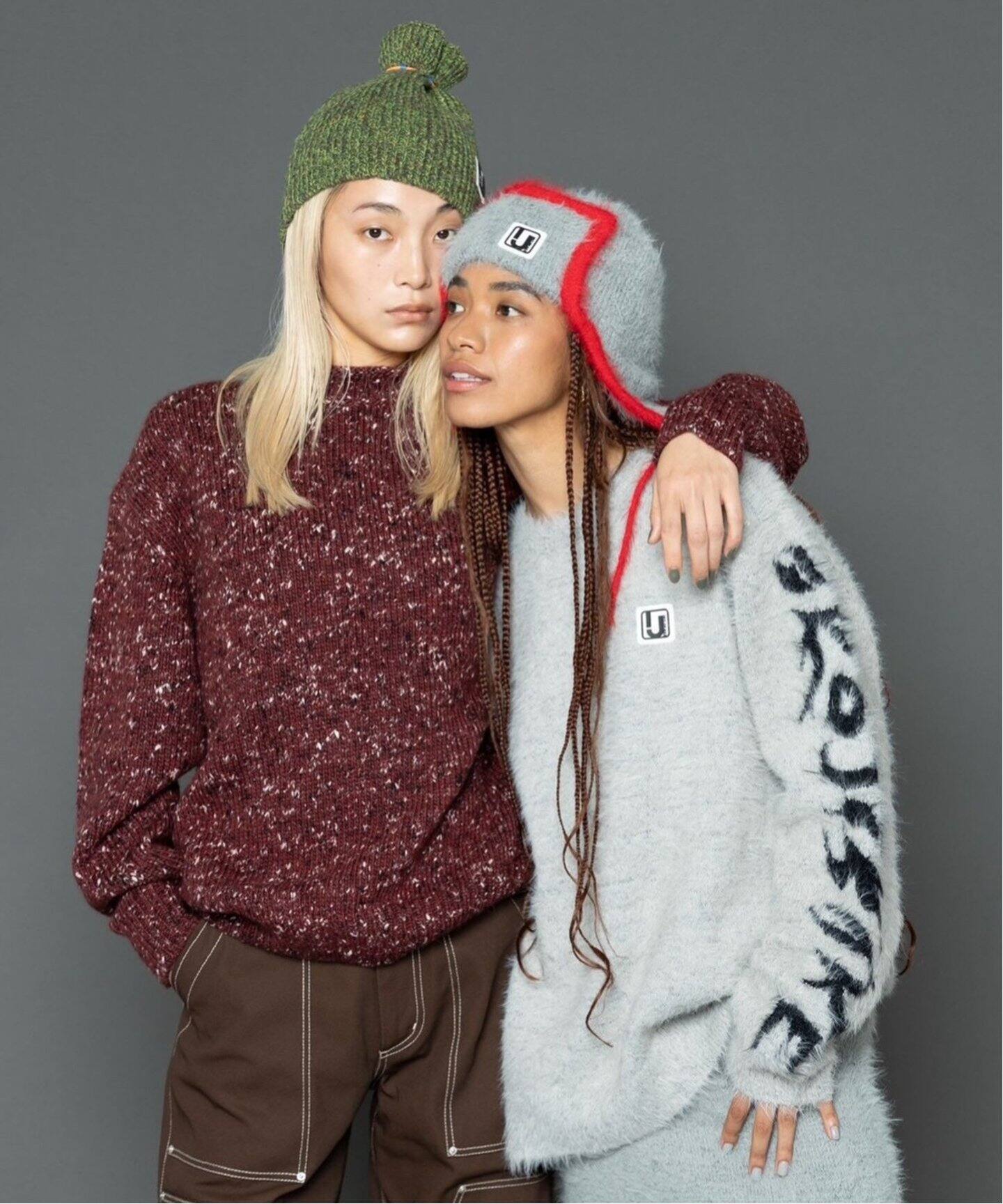 irojikake/イロジカケ】 FLUFFY RUGBY SHIRT IG24AWKT24P/ KT24G 