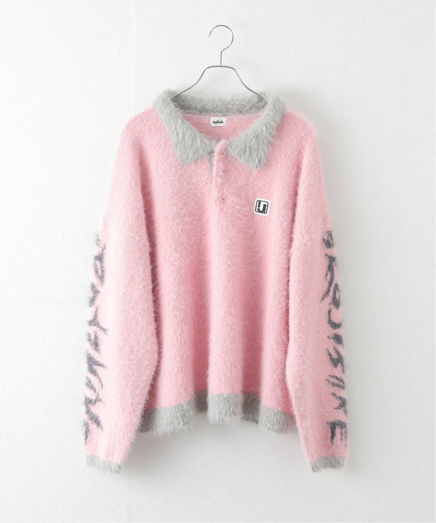 irojikake/イロジカケ】 FLUFFY RUGBY SHIRT IG24AWKT24P/ KT24G 