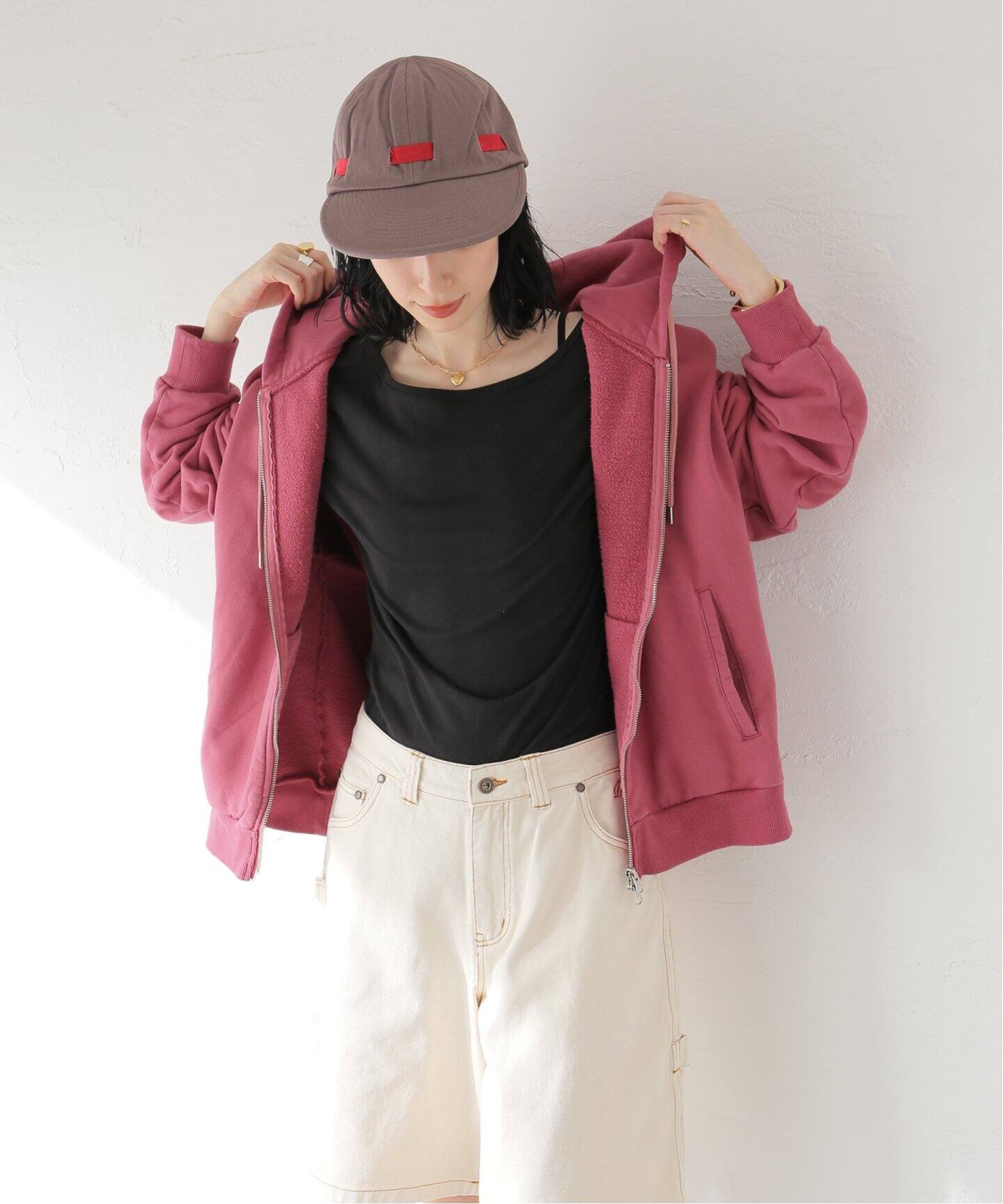 COOME/コーメ】 OVERSIZED FULL ZIP HOODIE COOMEFW24CS03：裏起毛 