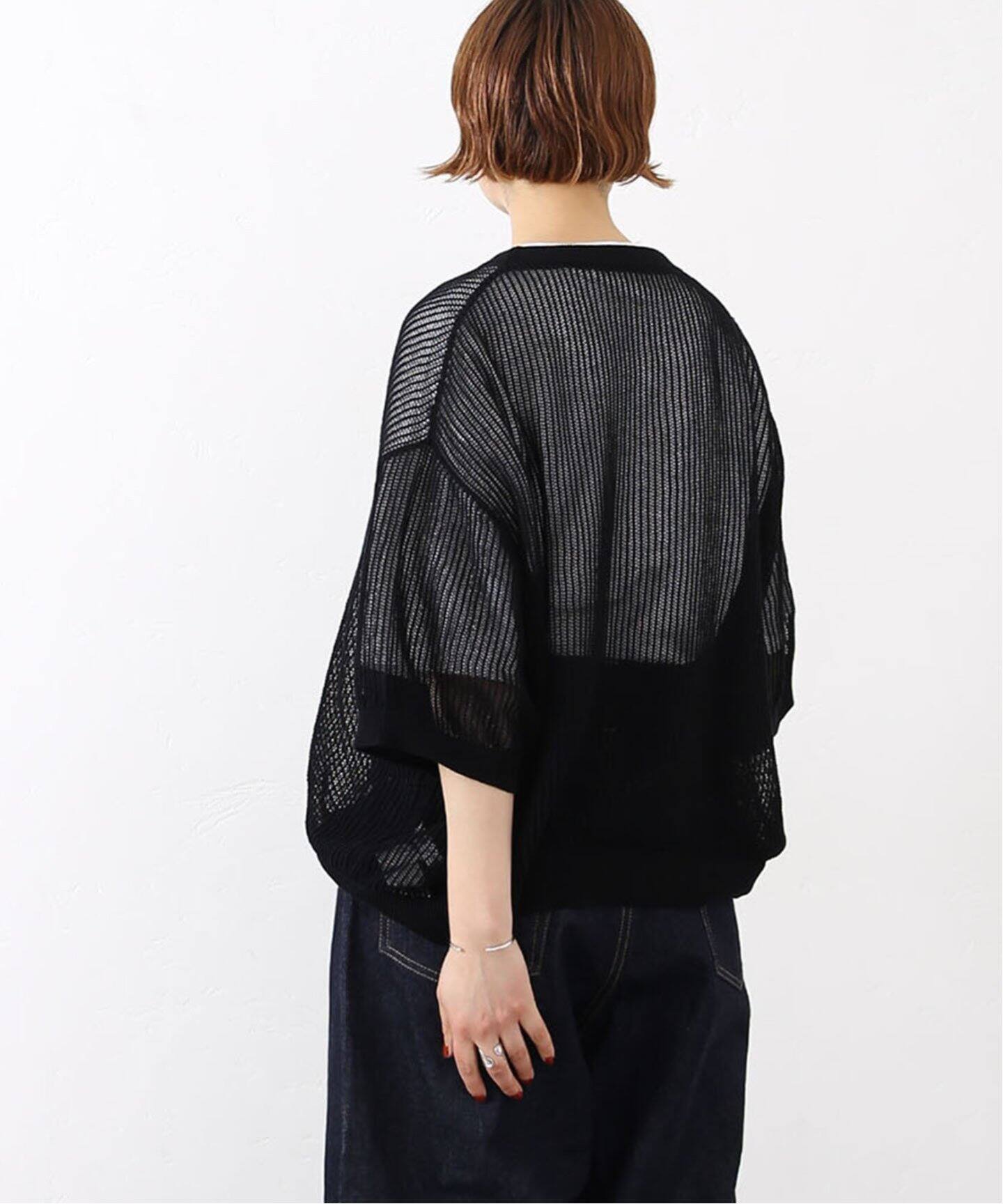 追加》メッシュ クルーネックTシャツ（その他トップス