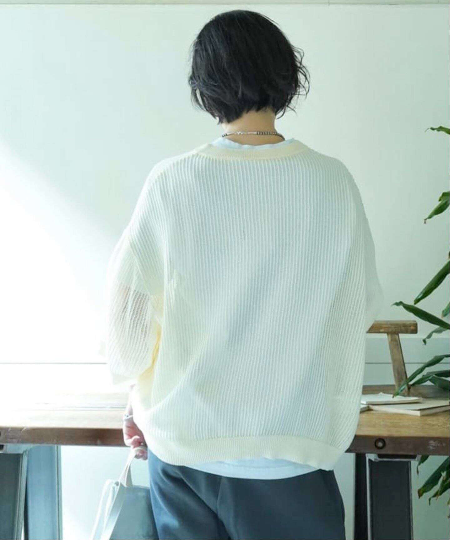 追加》メッシュ クルーネックTシャツ（その他トップス）｜journal 