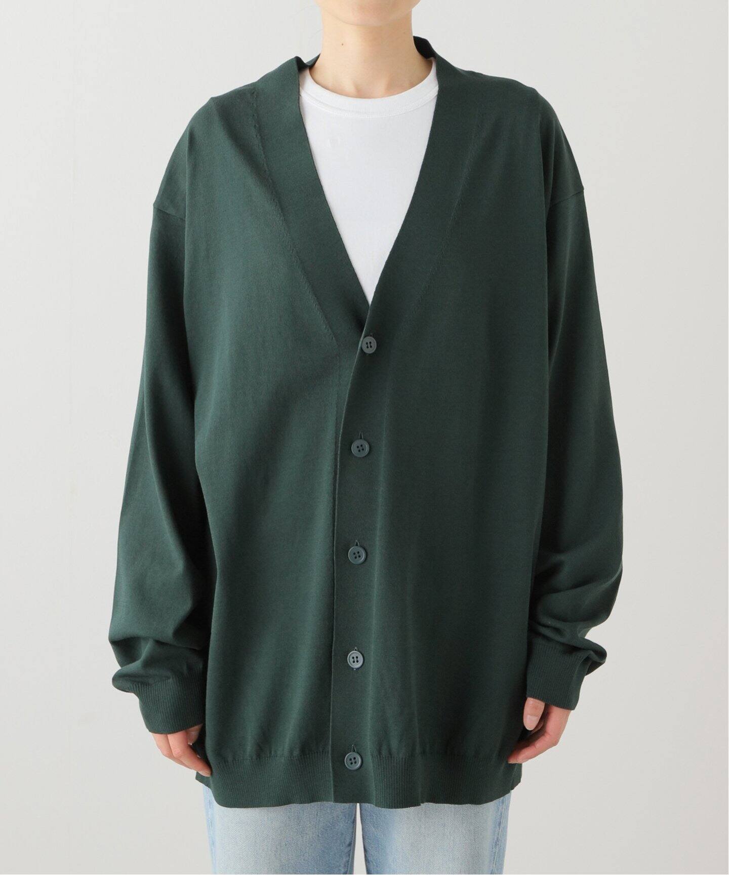 ATON/エイトン】 FRESCA KNIT OVERSIZED CARDIGAN（カーディガン 