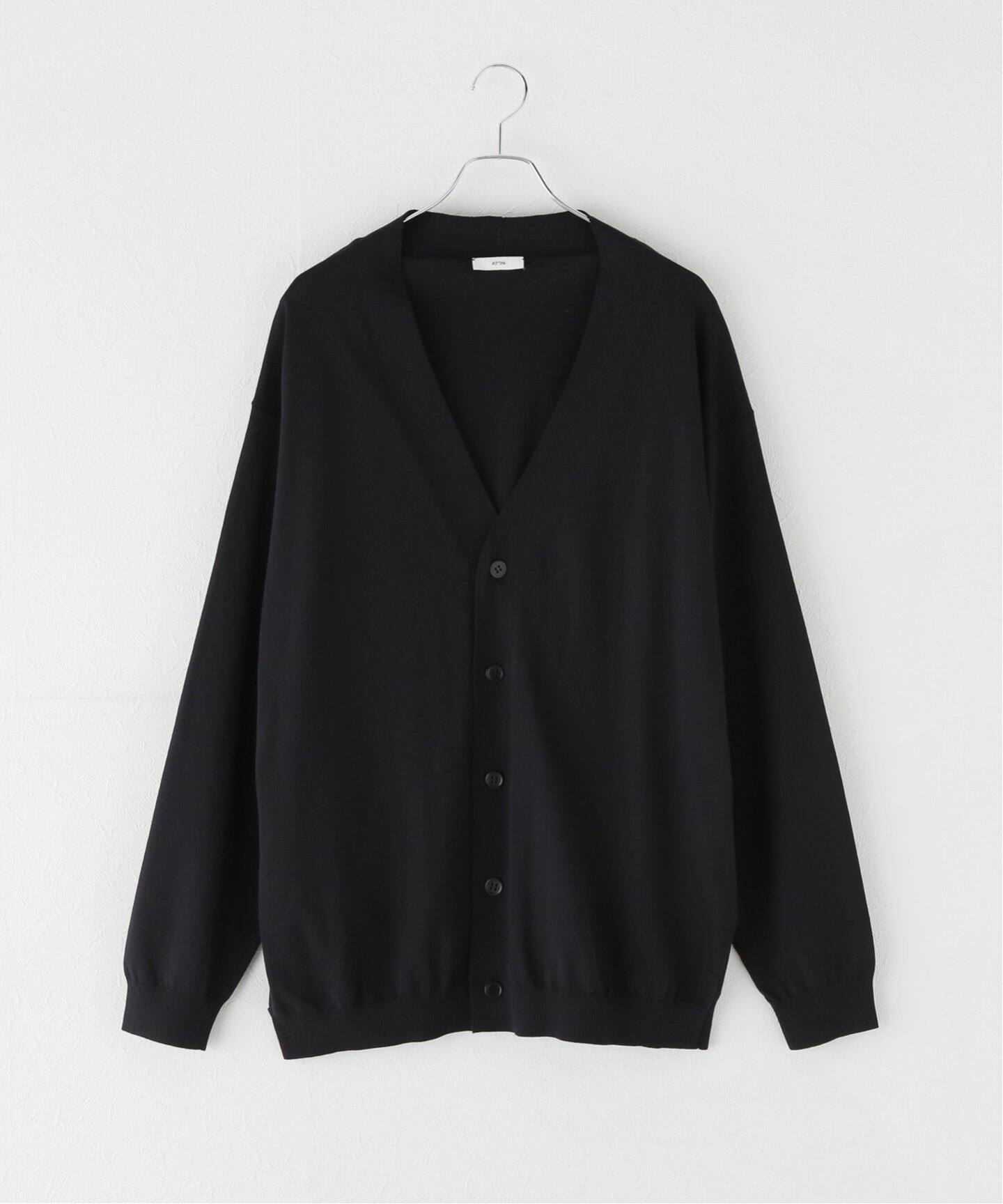 ATON/エイトン】 FRESCA KNIT OVERSIZED CARDIGAN（カーディガン  