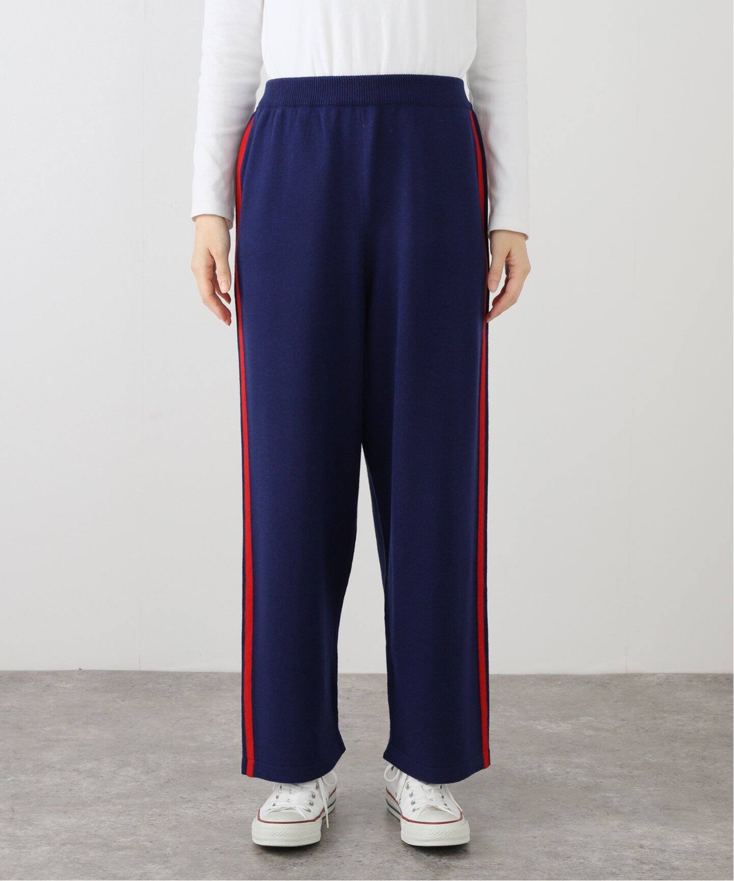 CORDERA コルデラ　MERINO WOOL PANTS ニット　ネイビー □□□【CORDERA / コルデラ】 MERINO WOOL LINE PANTS（ジャージ