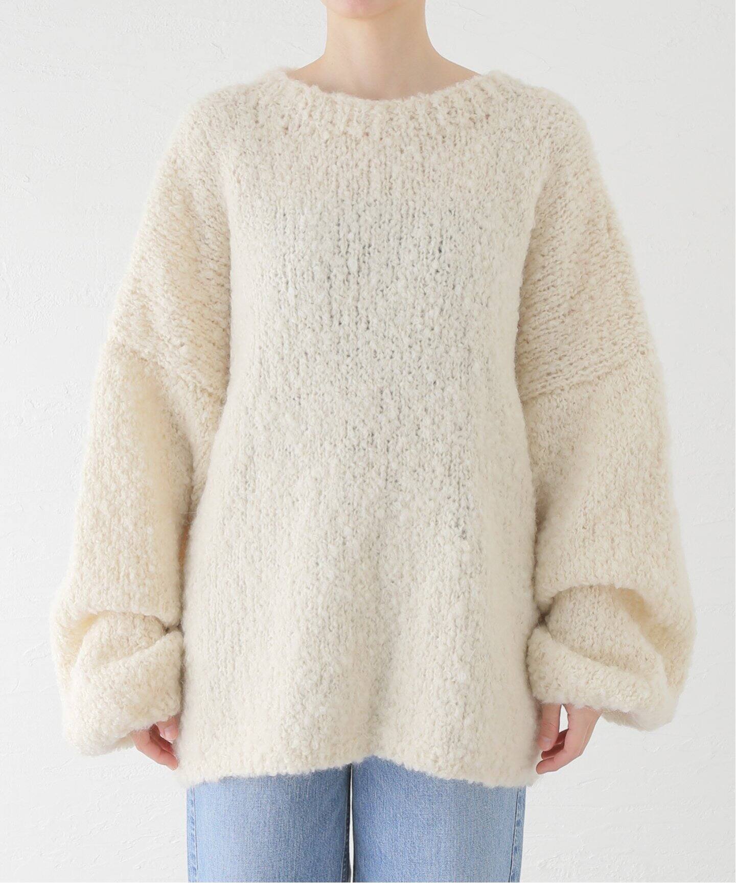 MAYDI /マイディ】HAND KNITTED BOUCLE PULL（ニット／セーター 