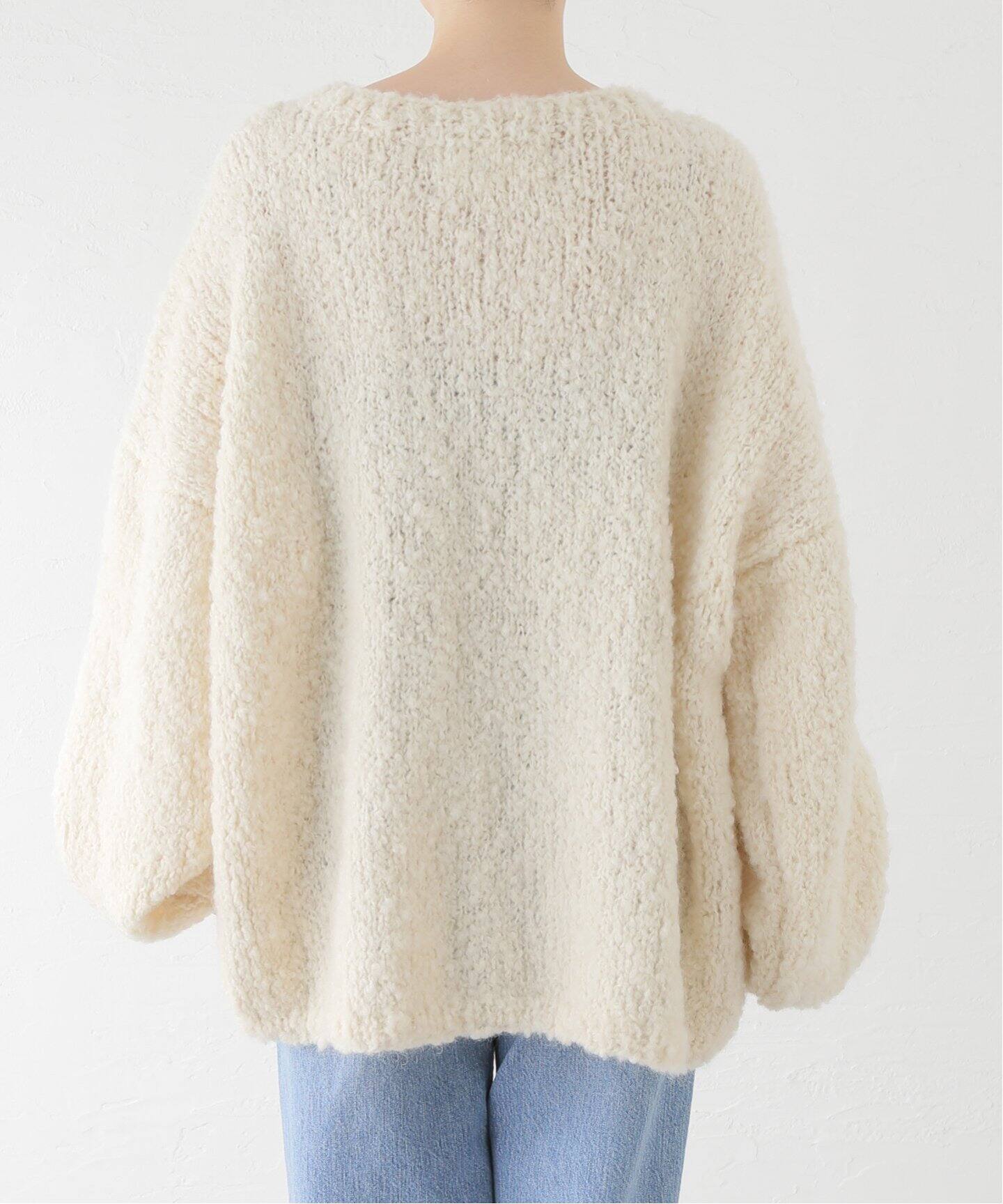 MAYDI /マイディ】HAND KNITTED BOUCLE PULL（ニット／セーター 