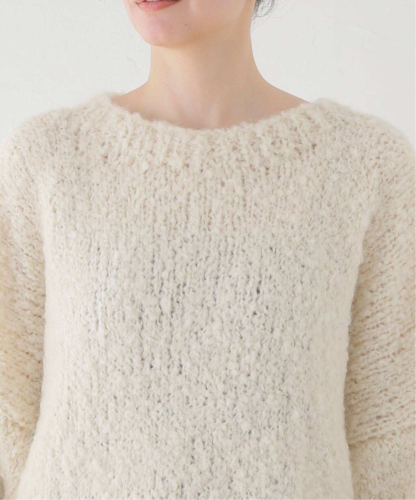 MAYDI /マイディ】HAND KNITTED BOUCLE PULL（ニット／セーター 