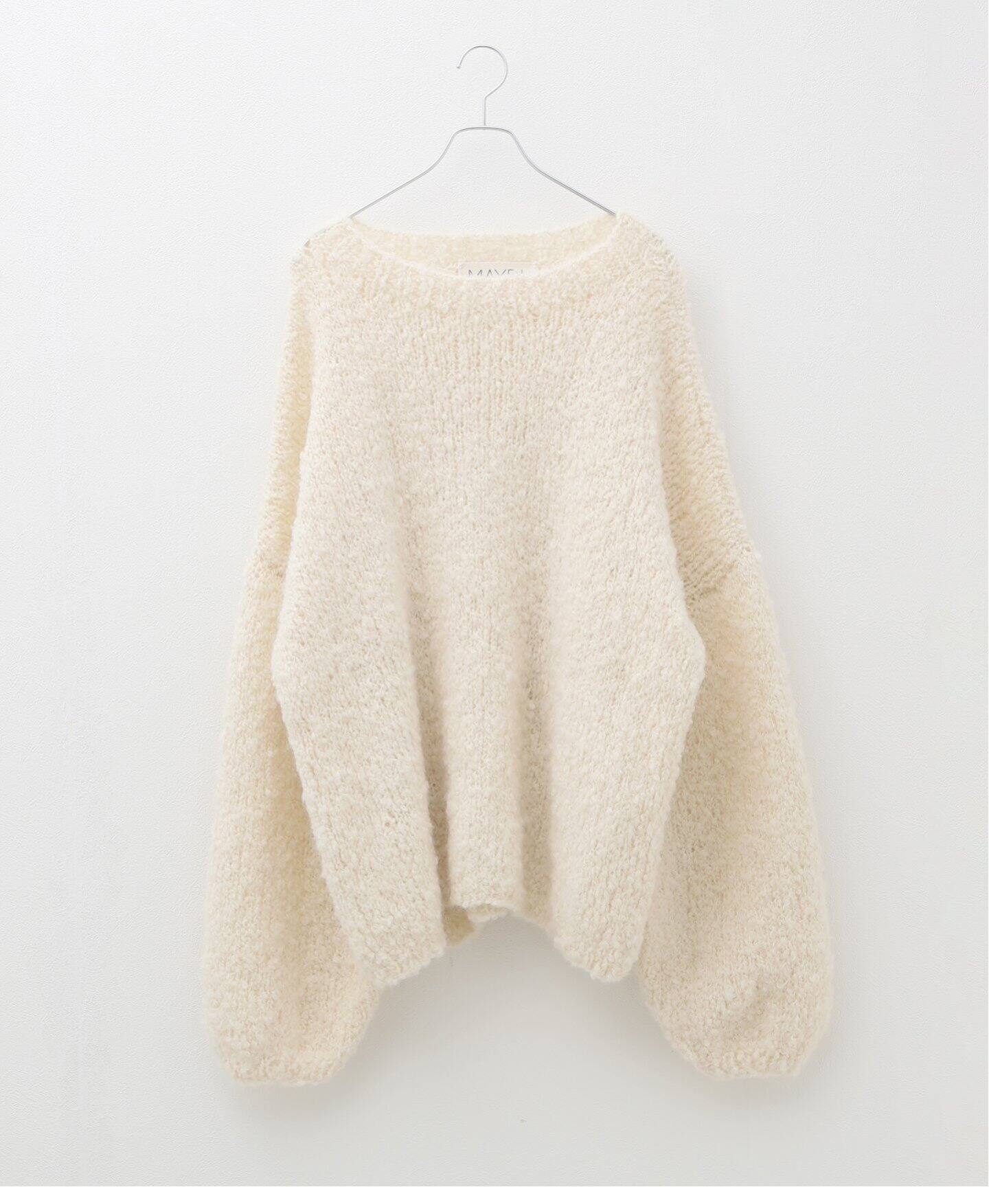 MAYDI /マイディ】HAND KNITTED BOUCLE PULL（ニット／セーター 