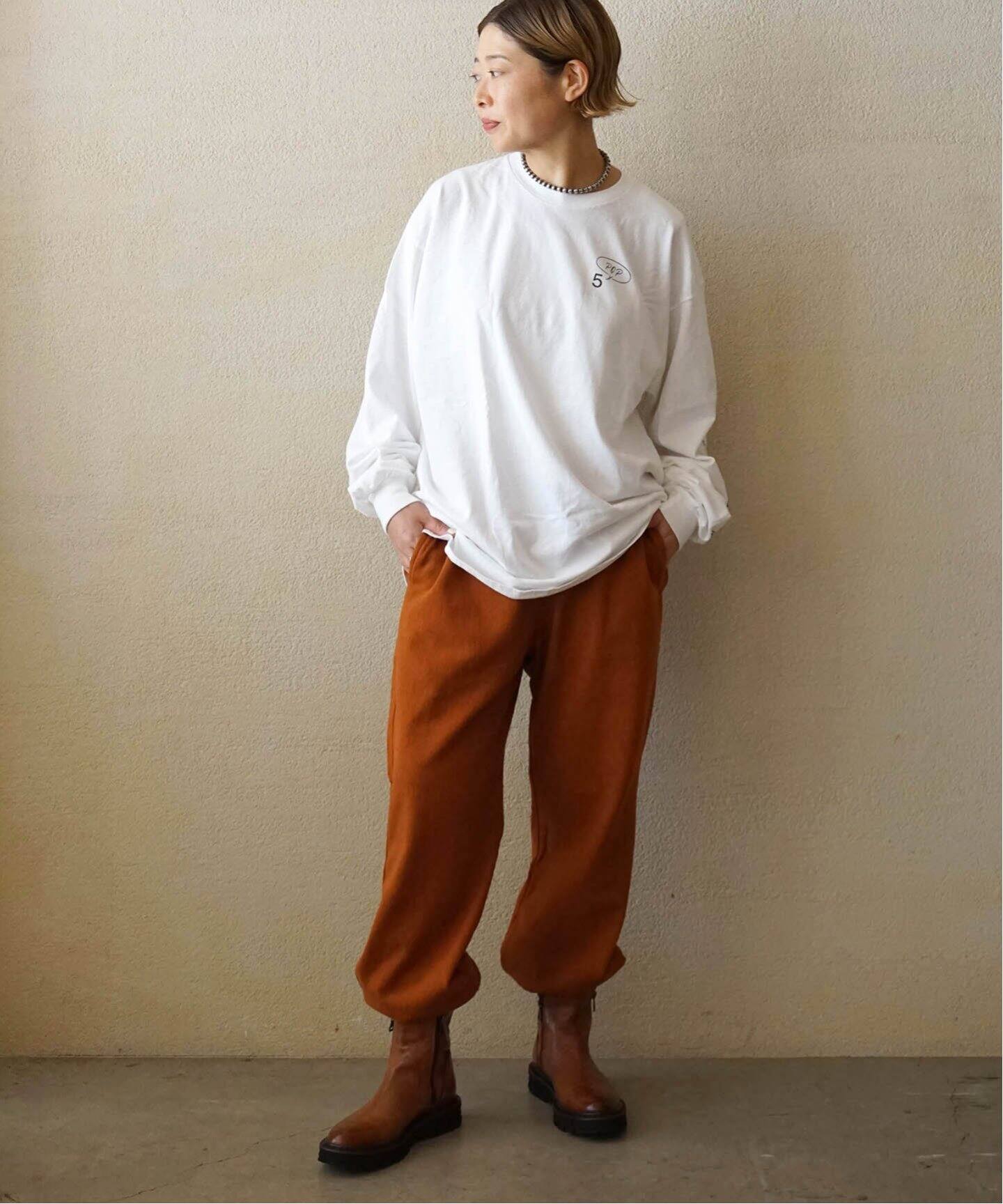 yonetomi new basic】WAVE COTTON KNIT PANTS（その他パンツ 