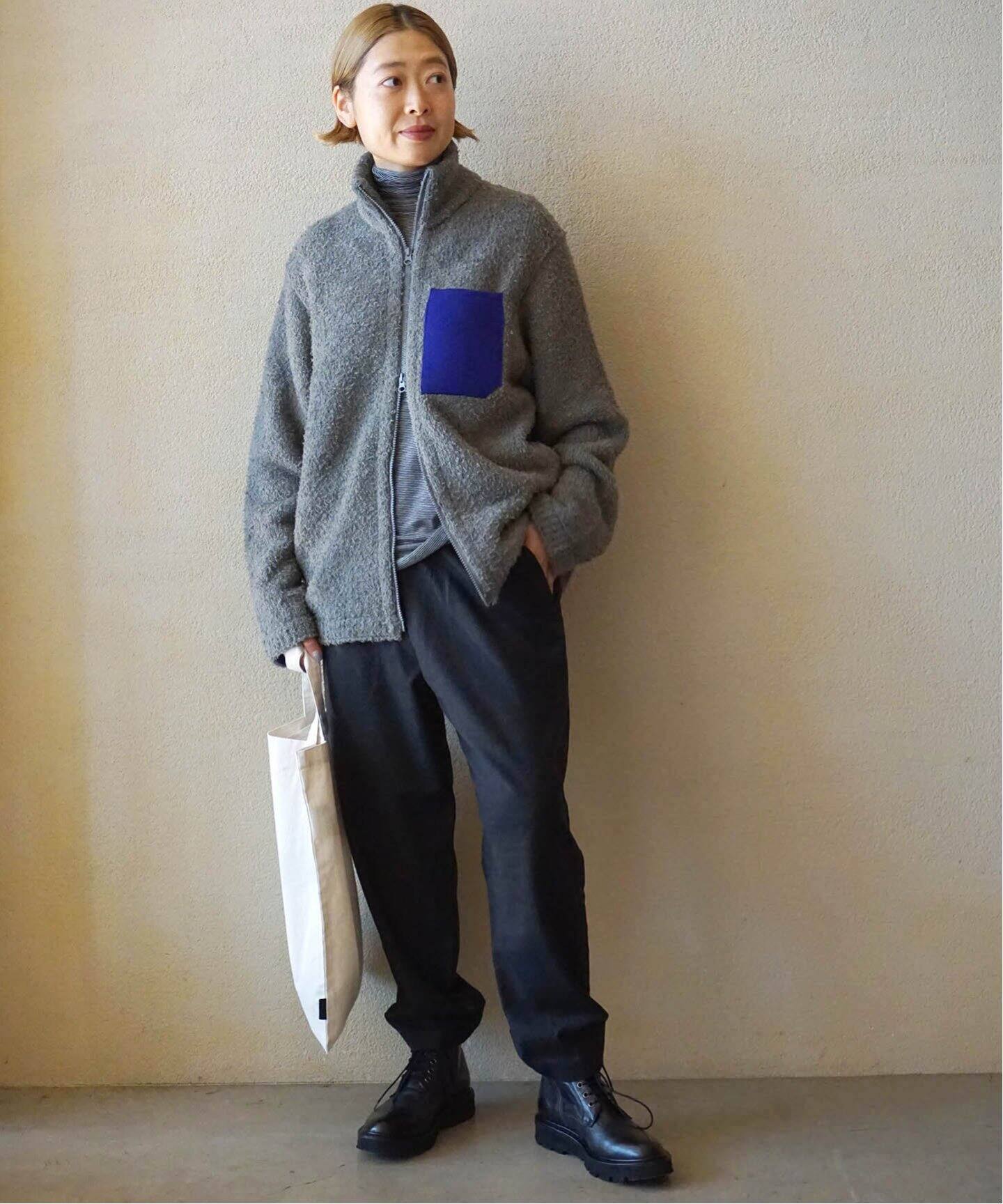 yonetomi new basic】KNIT FLEECE B/L（その他ブルゾン／アウター