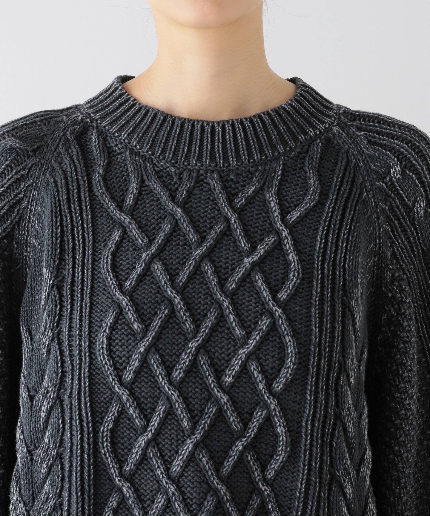 6397/シックススリーナインセブン】 RAGLAN CABLE（ニット／セーター 