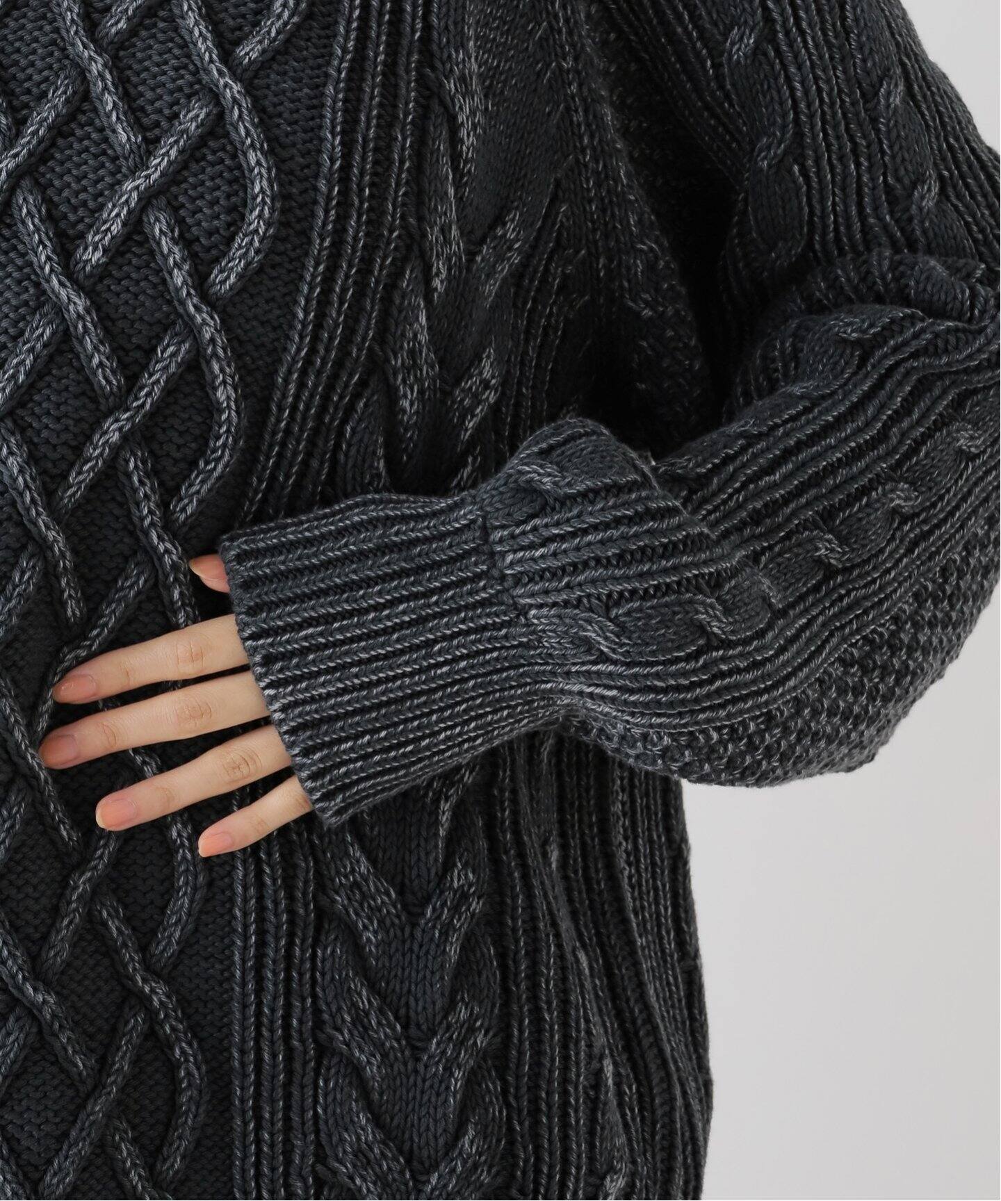 6397/シックススリーナインセブン】 RAGLAN CABLE（ニット／セーター 